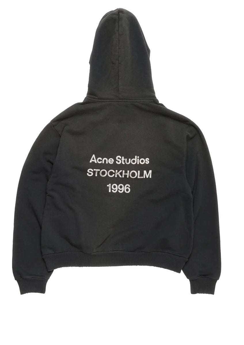 ACNE STUDIOS - LOGO HOODED SWEATER BLACK – SOLAR MTP