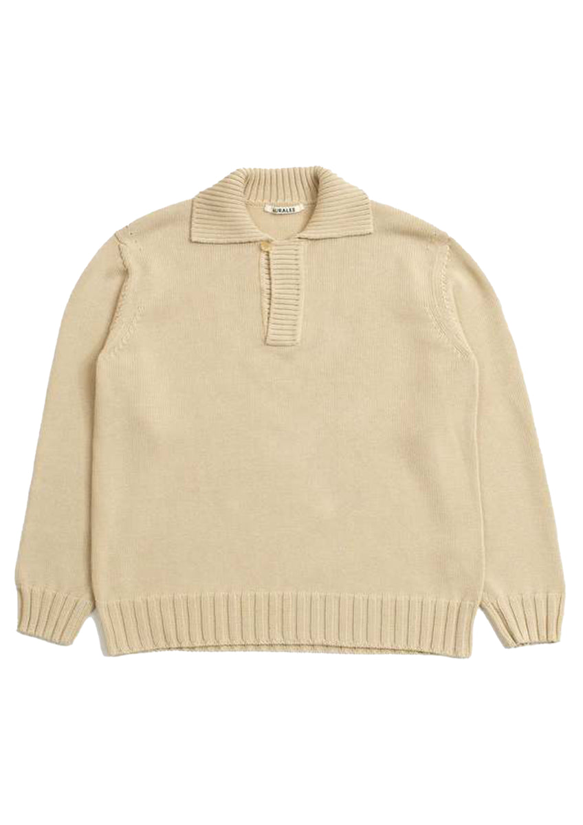 トップス 22SS AURALEE COTTON CORD PLATING KNIT AURALEE_COTTON_CORD_PLATING_KN