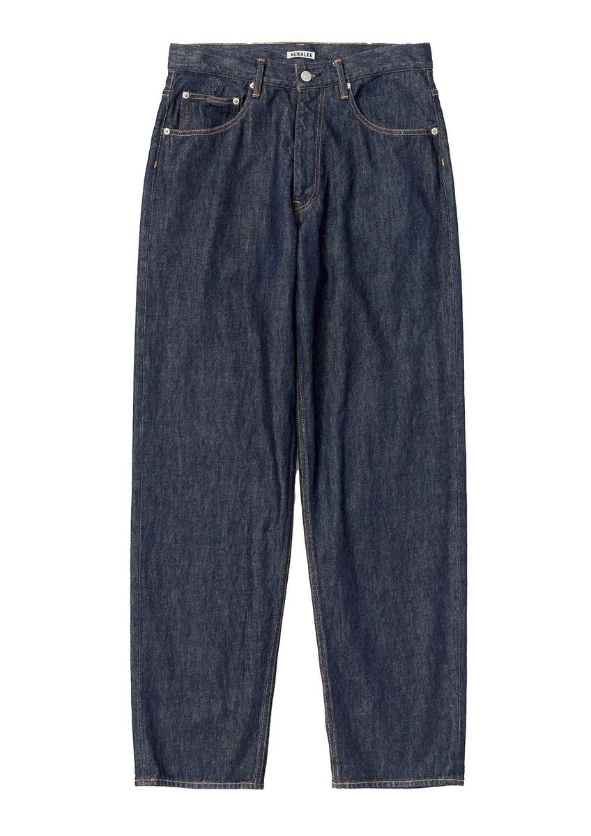 AURALEE - HARD TWIST DENIM WIDE PANTS INDIGO – SOLAR MTP