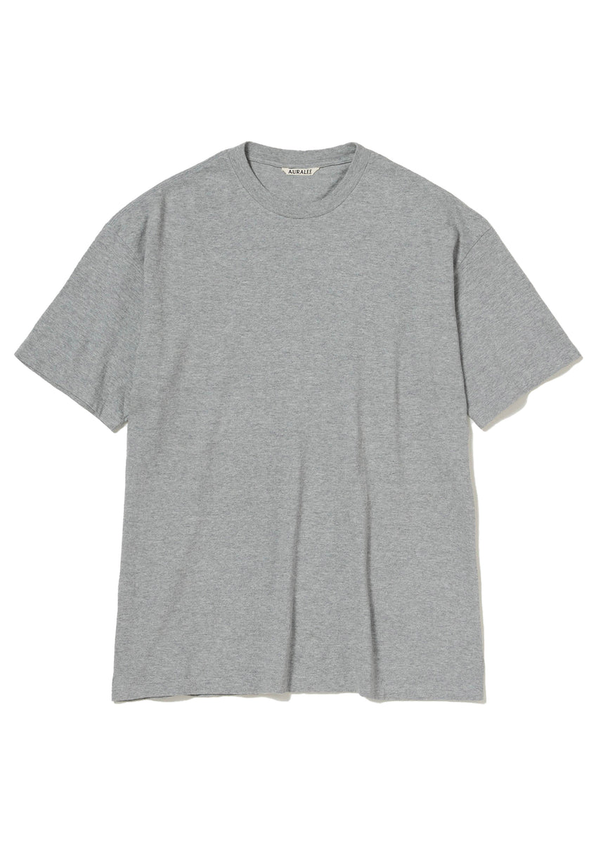 トップス AURALEE SEAMLESS CREW NECK TEE AURALEE - SEAMLESS CREW NECK TEE TOP GRAY – SOLAR MTP