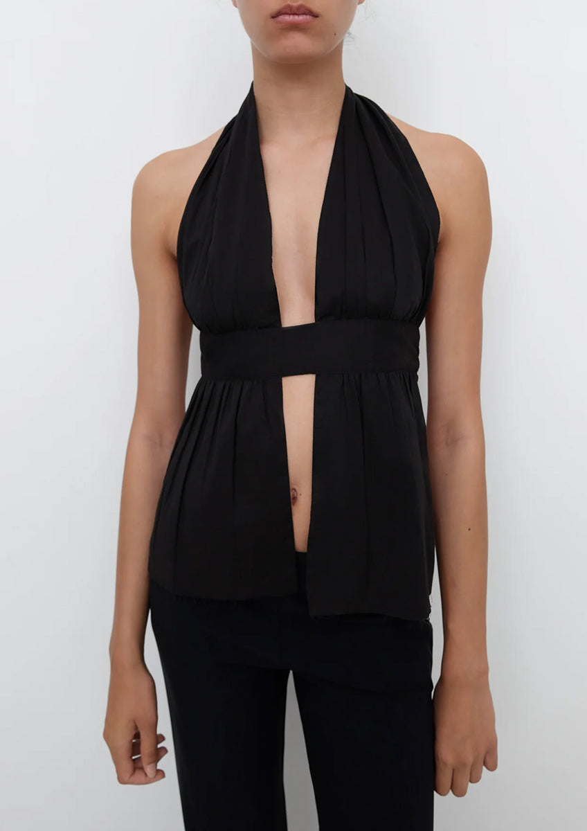 トップス gimaguas black Cala tops Cala Top Black - Halter - Gimaguas