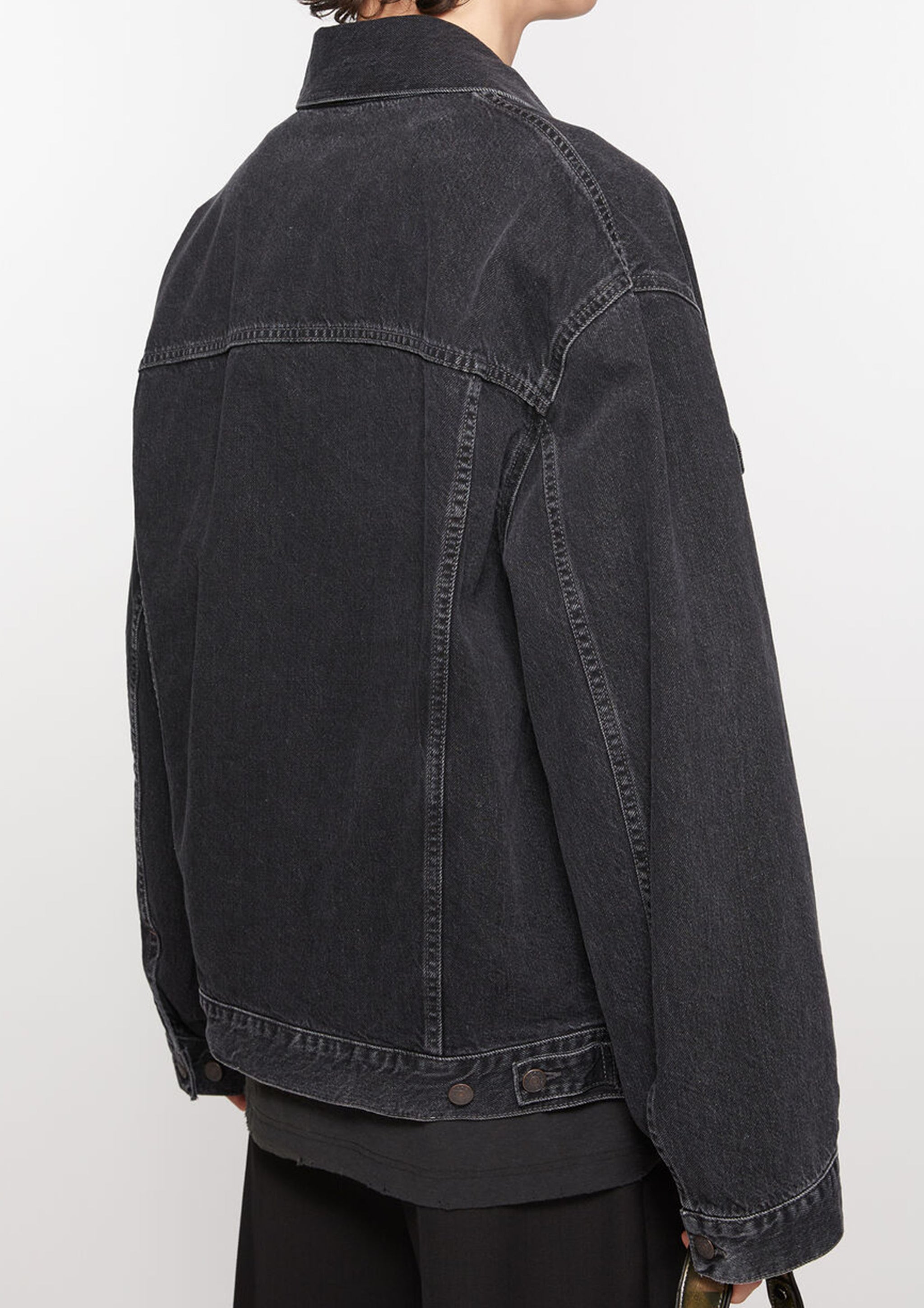 ACNE STUDIOS - DENIM JACKET - RELAXED FIT BLACK – SOLAR MTP