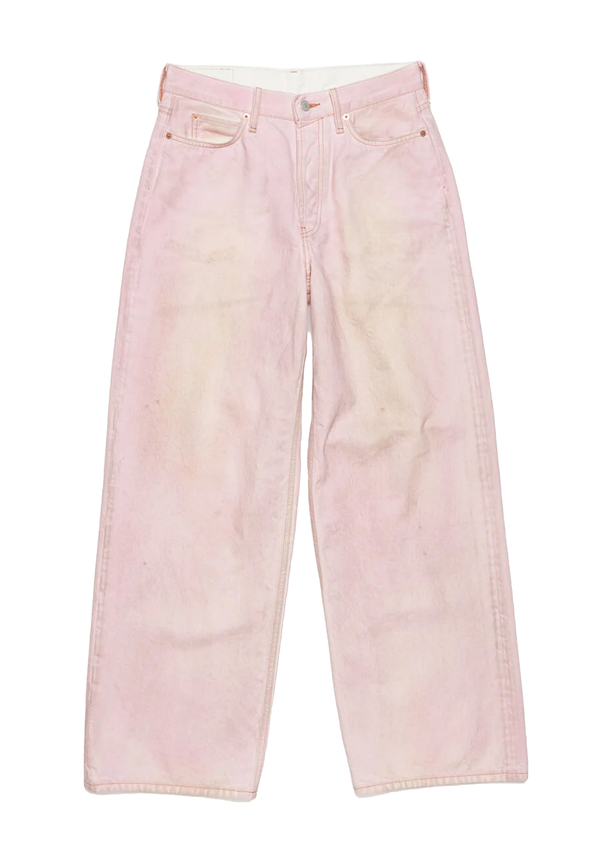 ACNE STUDIOS - LOOSE FIT JEANS - 1981 TRAFFIC PINK – SOLAR MTP