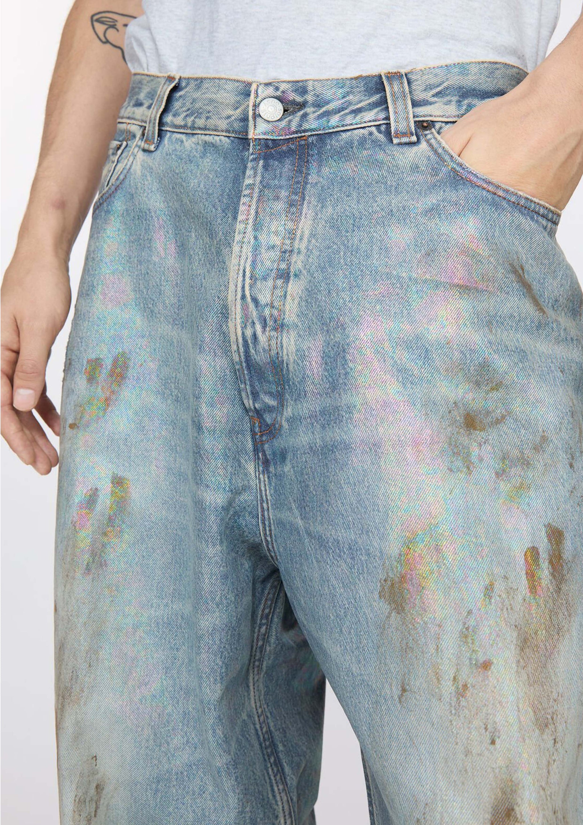 ACNE STUDIOS - SUPER BAGGY FIT JEANS - 2023 MID BLUE – SOLAR MTP