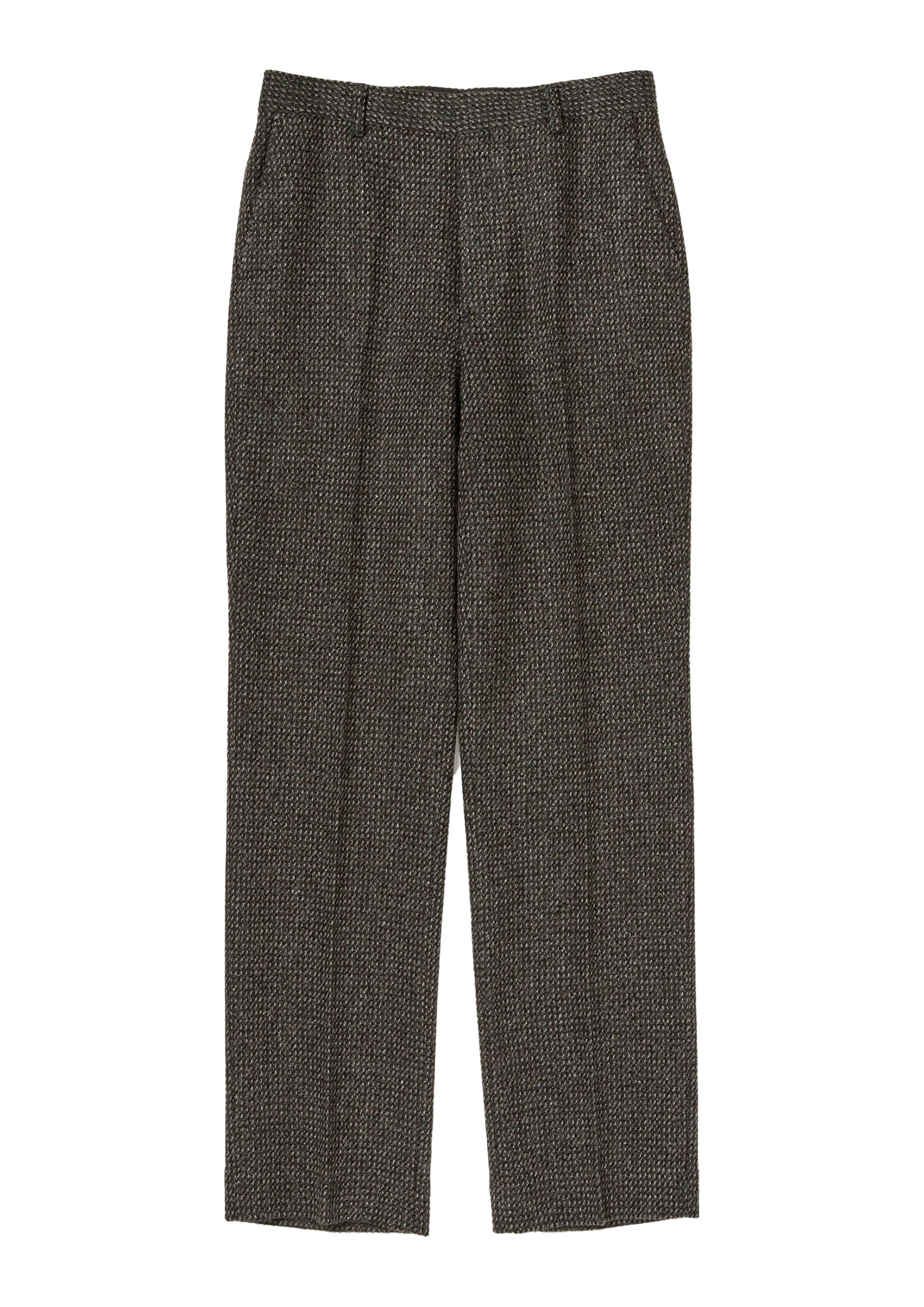 パンツ Auralee Alpaca Wool Silk Tweed Slacks 4 AURALEE - ALPACA WOOL SILK TWEED SLACKS GRAY BROWN HAIRLINE