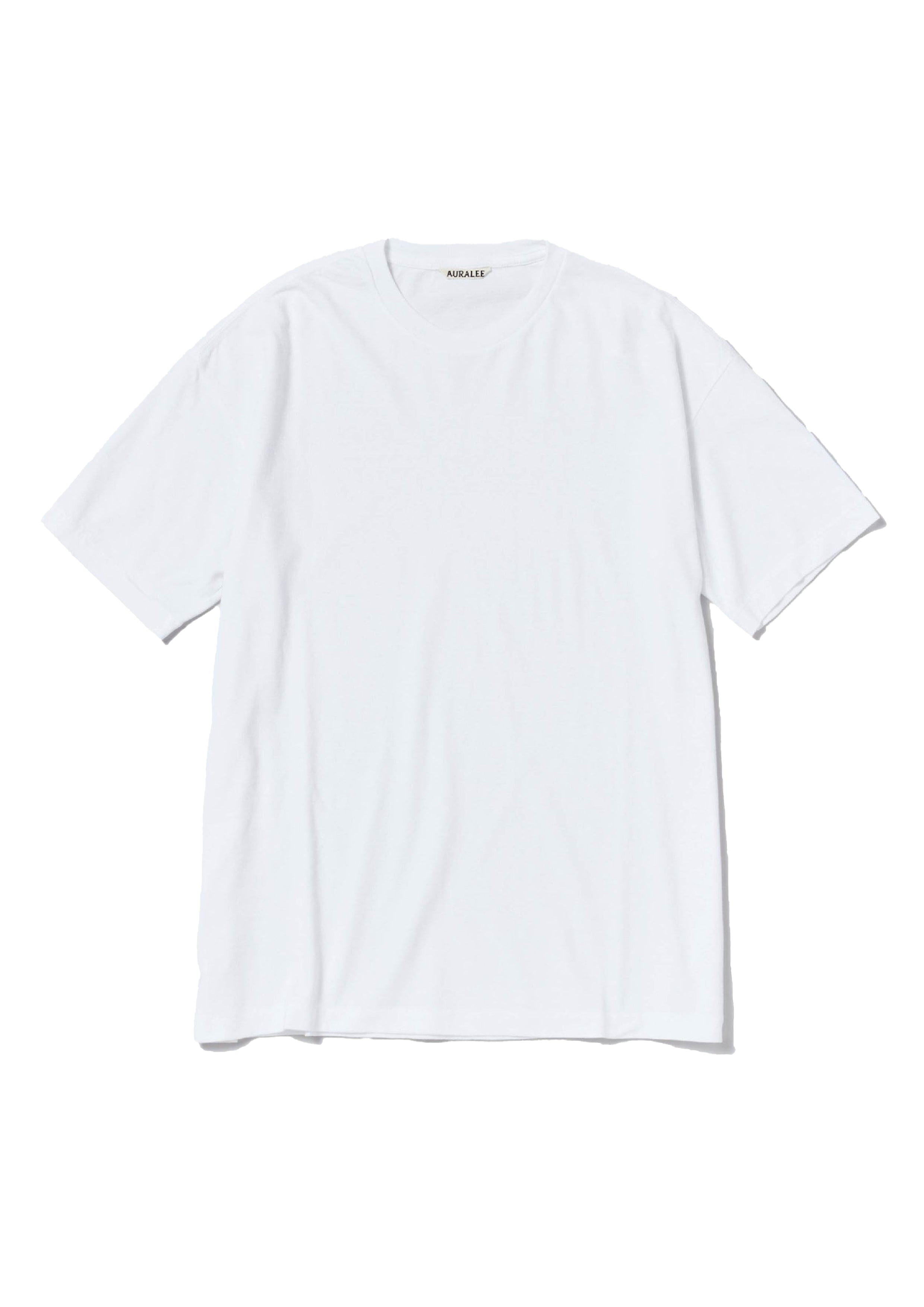 AURALEE - SEAMLESS CREW NECK TEE WHITE – SOLAR MTP