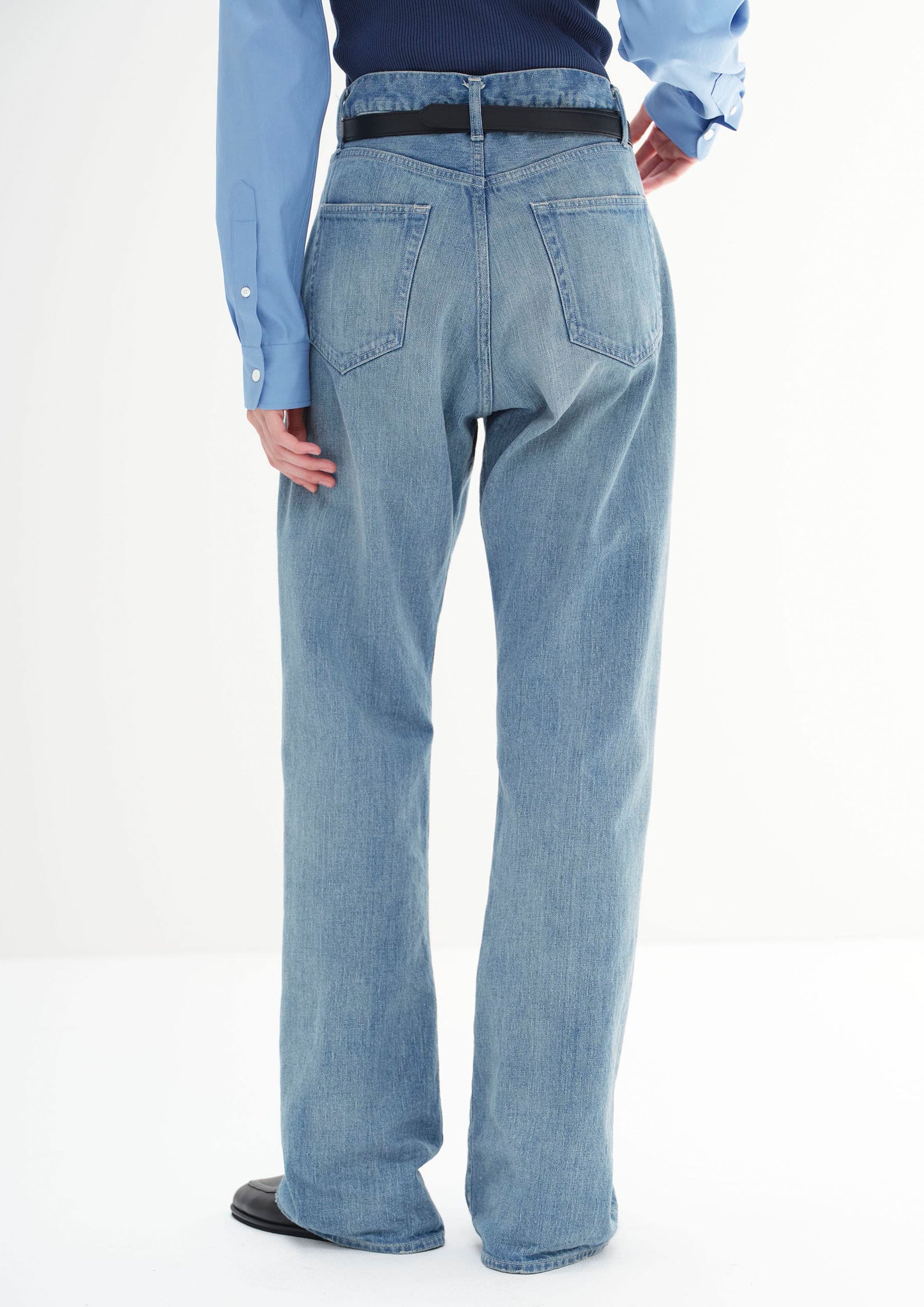 Auralee selvedge faded denim pantsサイズ4 AURALEE / Selvedge Faded Light Denim Pants | twelve