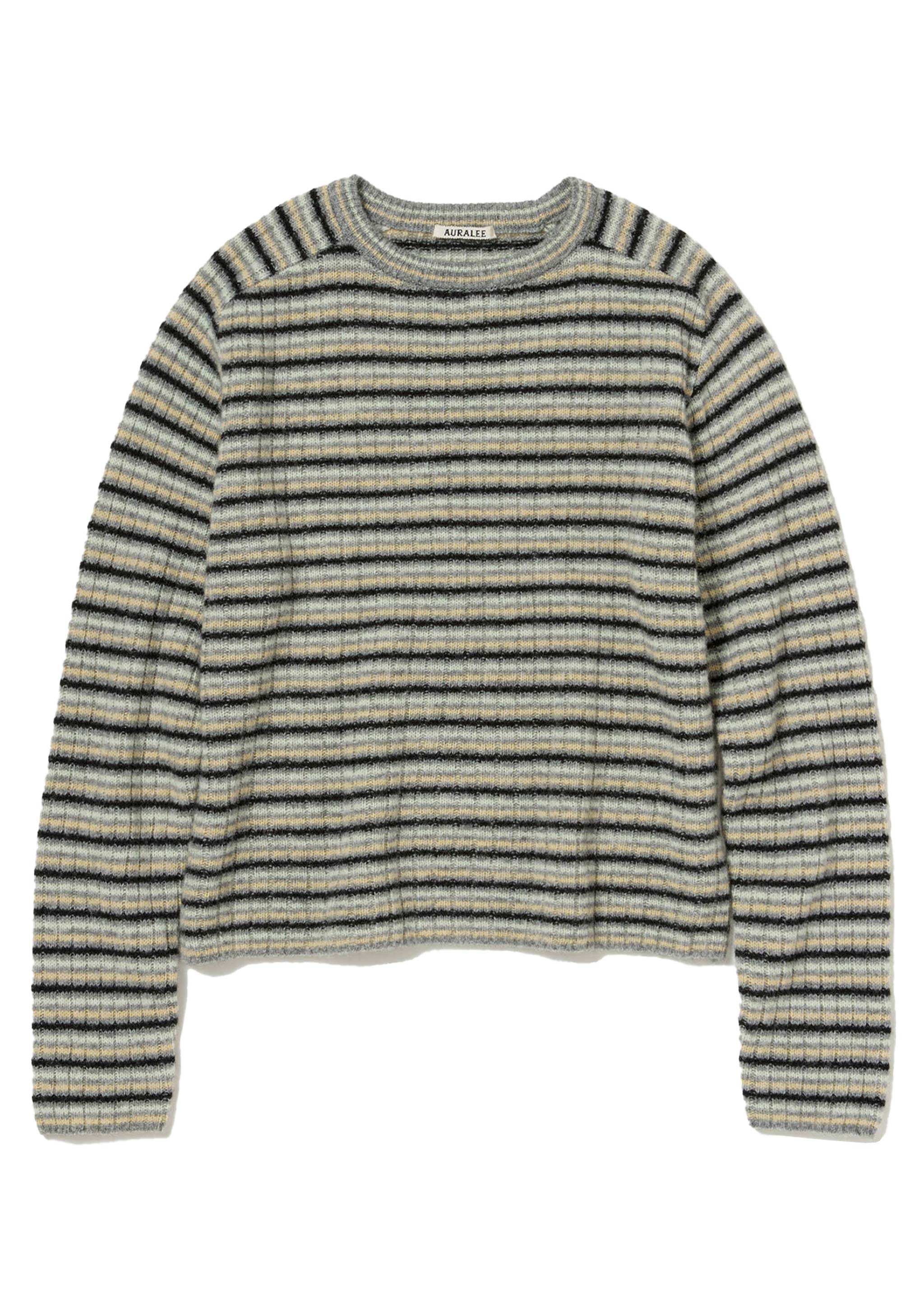 AURALEE SHETLAND WOOL CASHMERE KNIT P/O - トップスオンライン