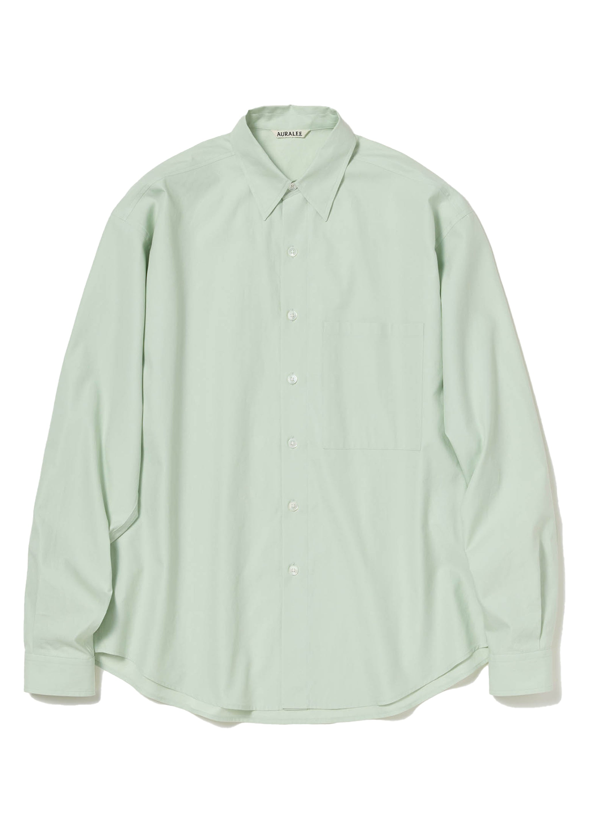 AURALEE WASHED FINX TWILL SHIRTS サイズ0 a27_7ef0eee0-f7e9-42e2-b99f-