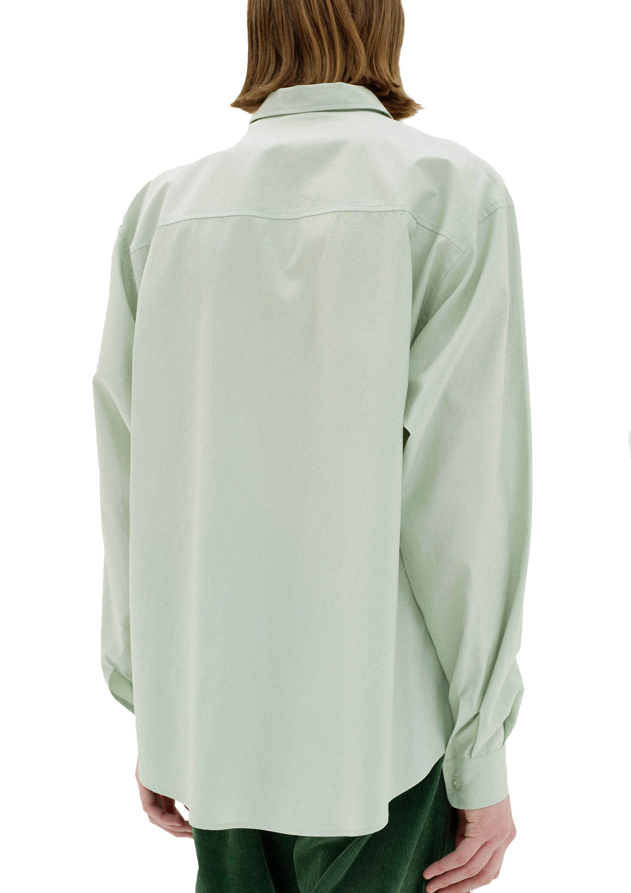 AURALEE - WASHED FINX TWILL BIG SHIRT LIGHT KHAKI – SOLAR MTP