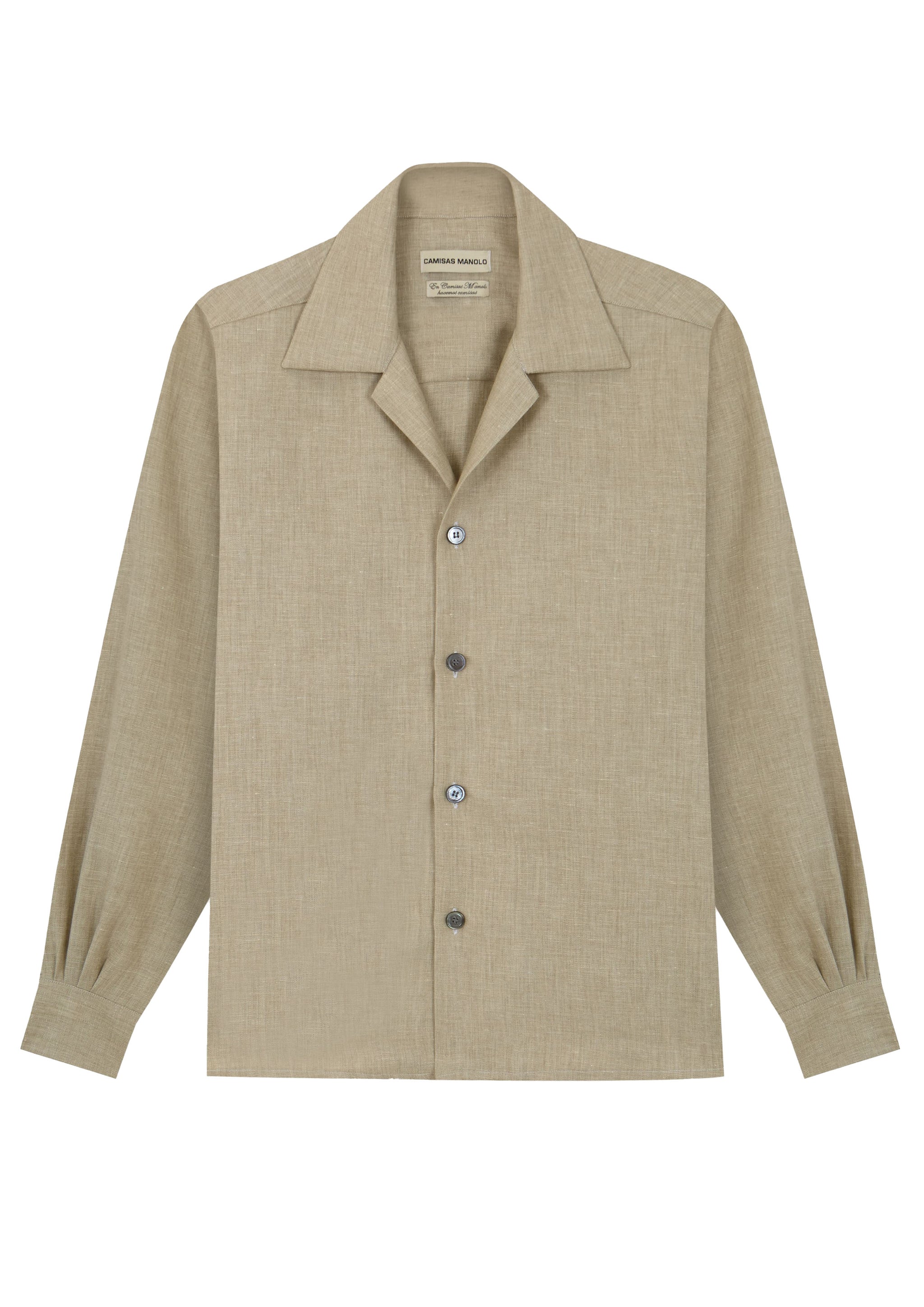 CAMISAS MANOLO - BEIGE BUENAS NOCHES SHIRT – SOLAR MTP