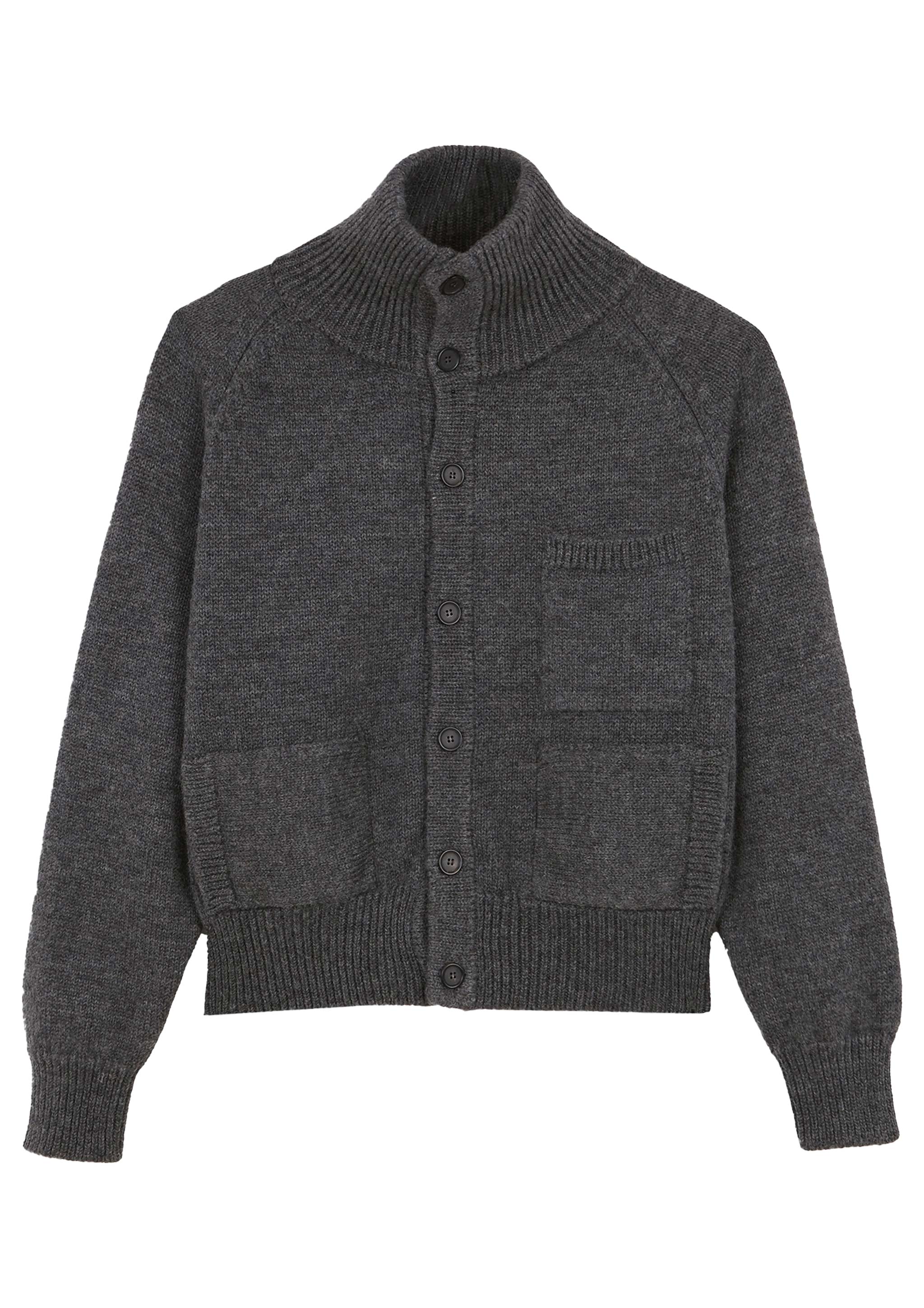 CAMISAS MANOLO - GREY KNITTED JACKET – SOLAR MTP