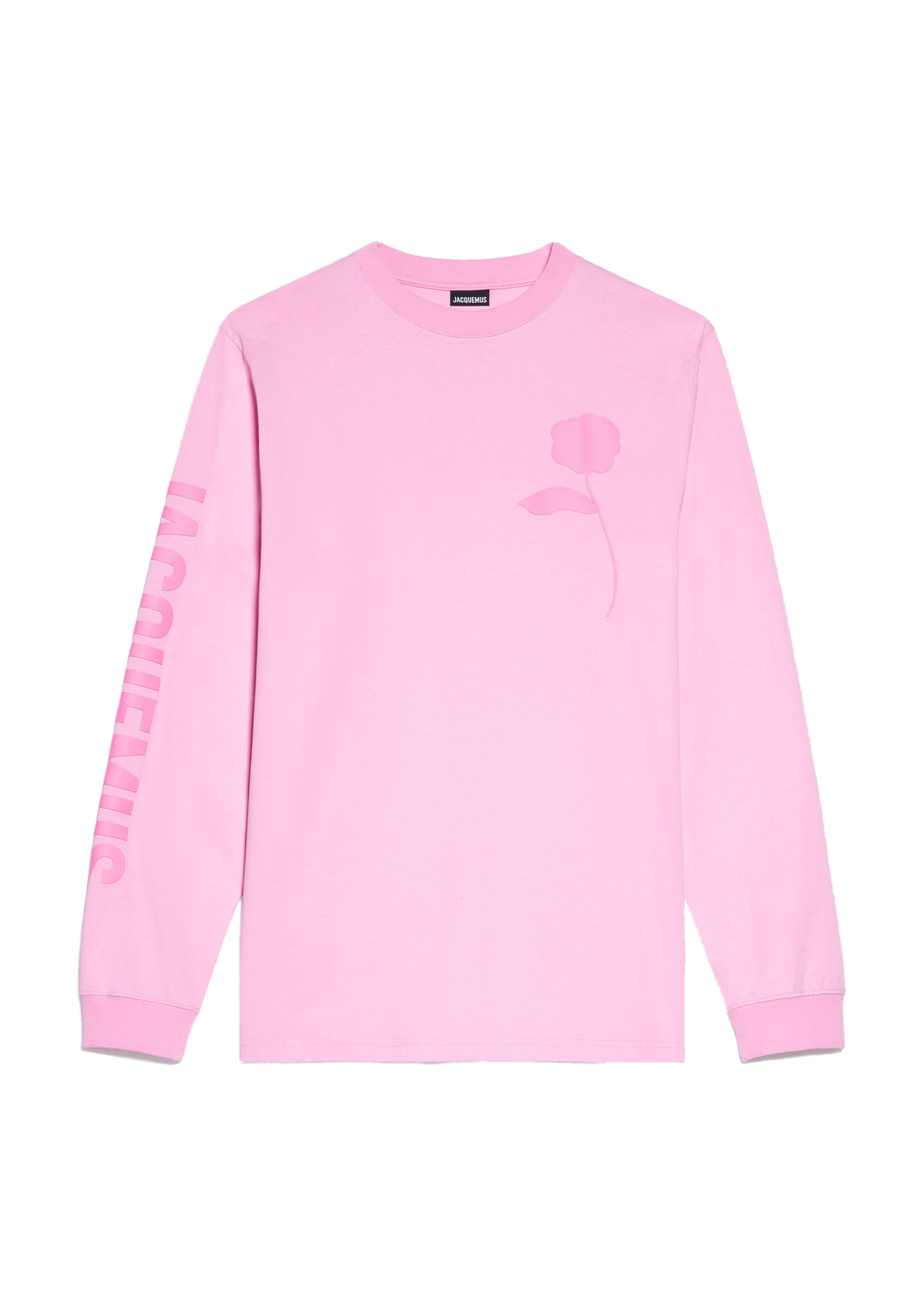 JACQUEMUS LE T-SHIRT CICERI PINK SOLID ROSE PINK1