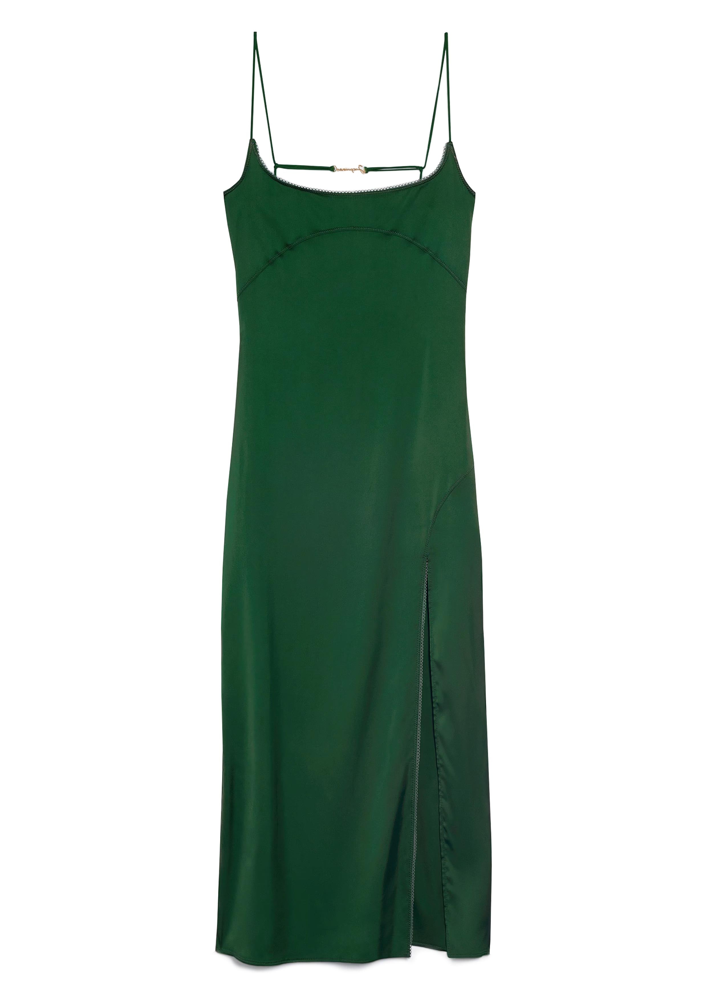 JACQUEMUS - LA ROBE NOTTE DARK GREEN SOLAR MTP JACQUEMUS - LA ROBE NOTTE DARK GREEN SOLAR MTP