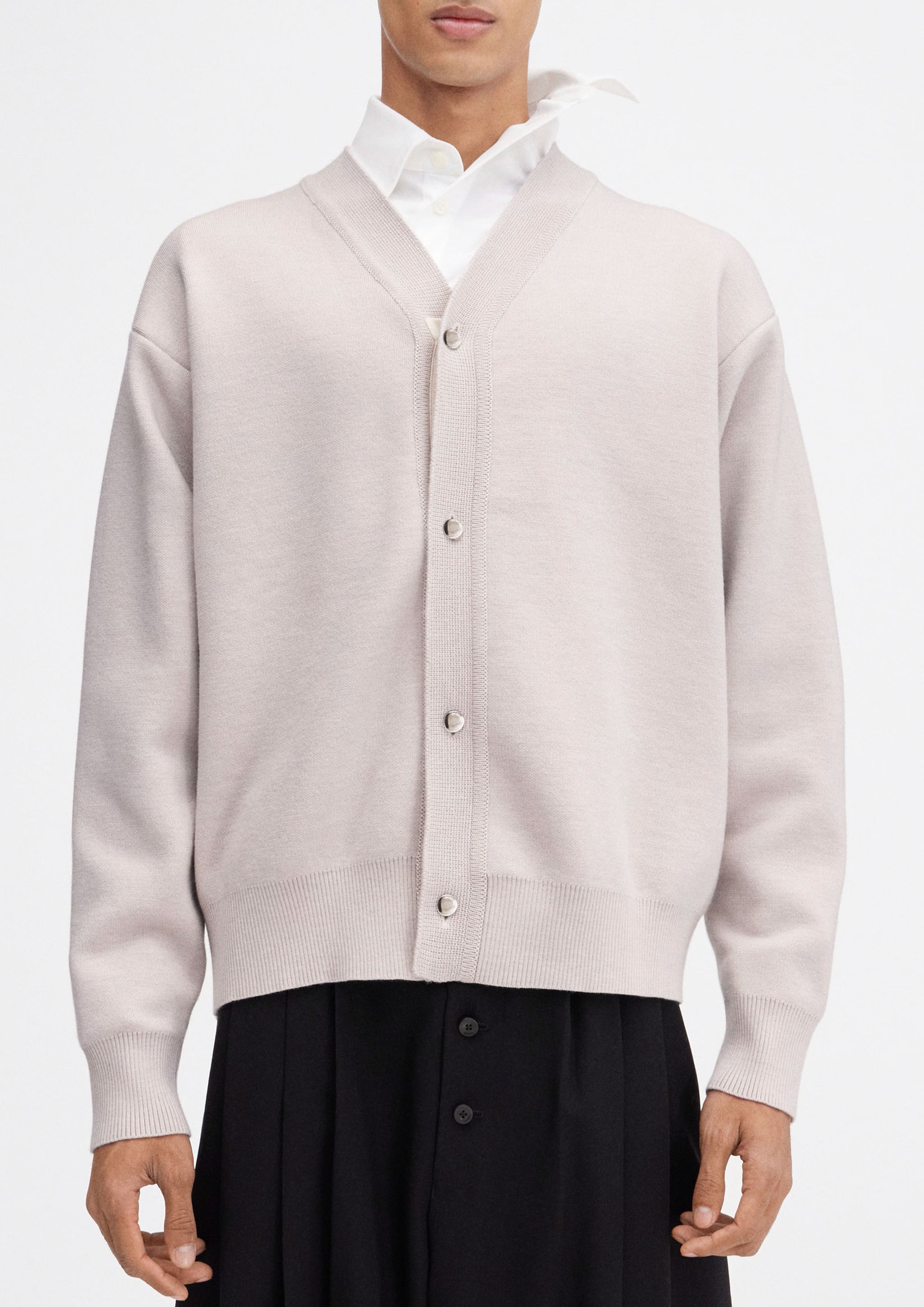 JACQUEMUS - LE CARDIGAN BOUTONNE LIGHT BEIGE – SOLAR MTP
