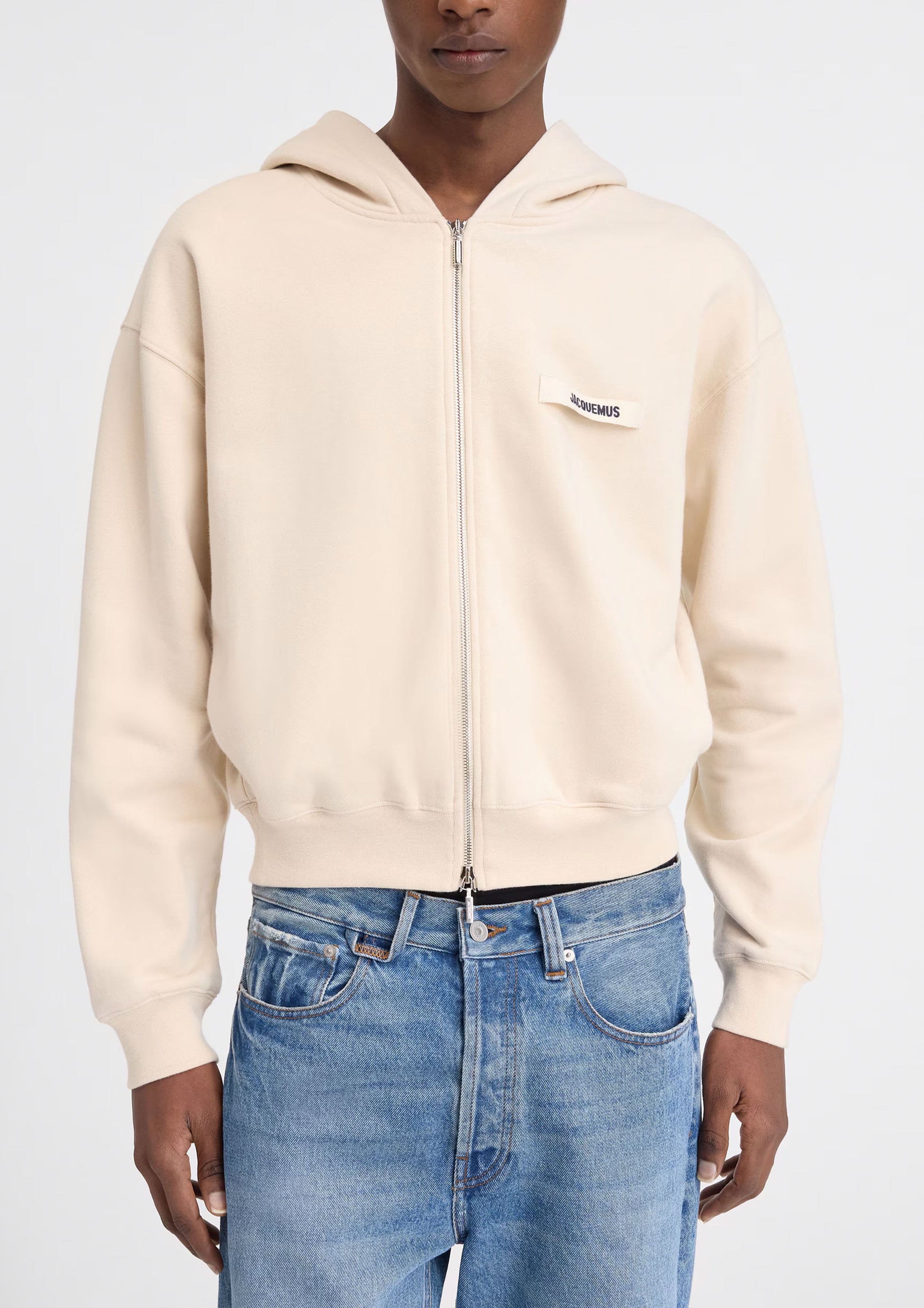 【JACQUEMUS】'Le Hoodie Gros Grains' Sweats ベージュ Le Hoodie Gros Grain cotton hoodie in beige - Jacquemus