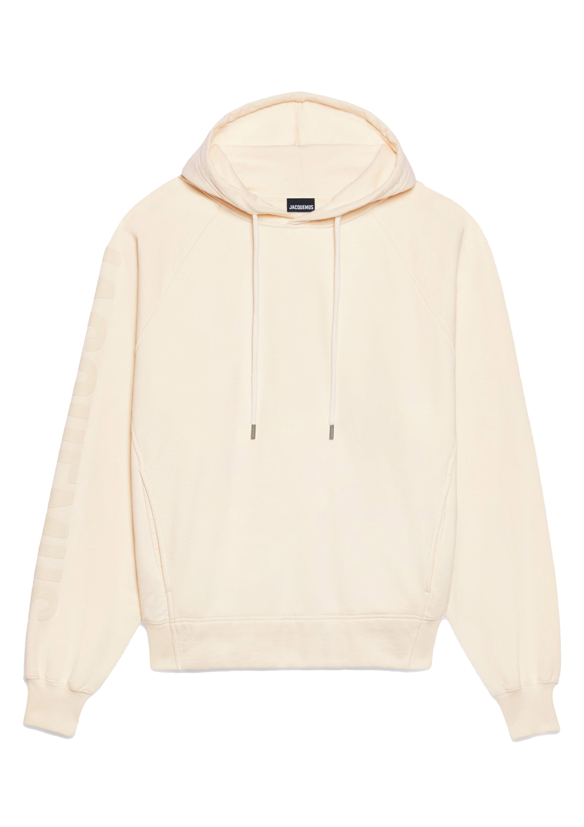 Hoodie Le Sweat Jacquemus JACQUEMUS LE HOODIE TYPO LIGHT BEIGE