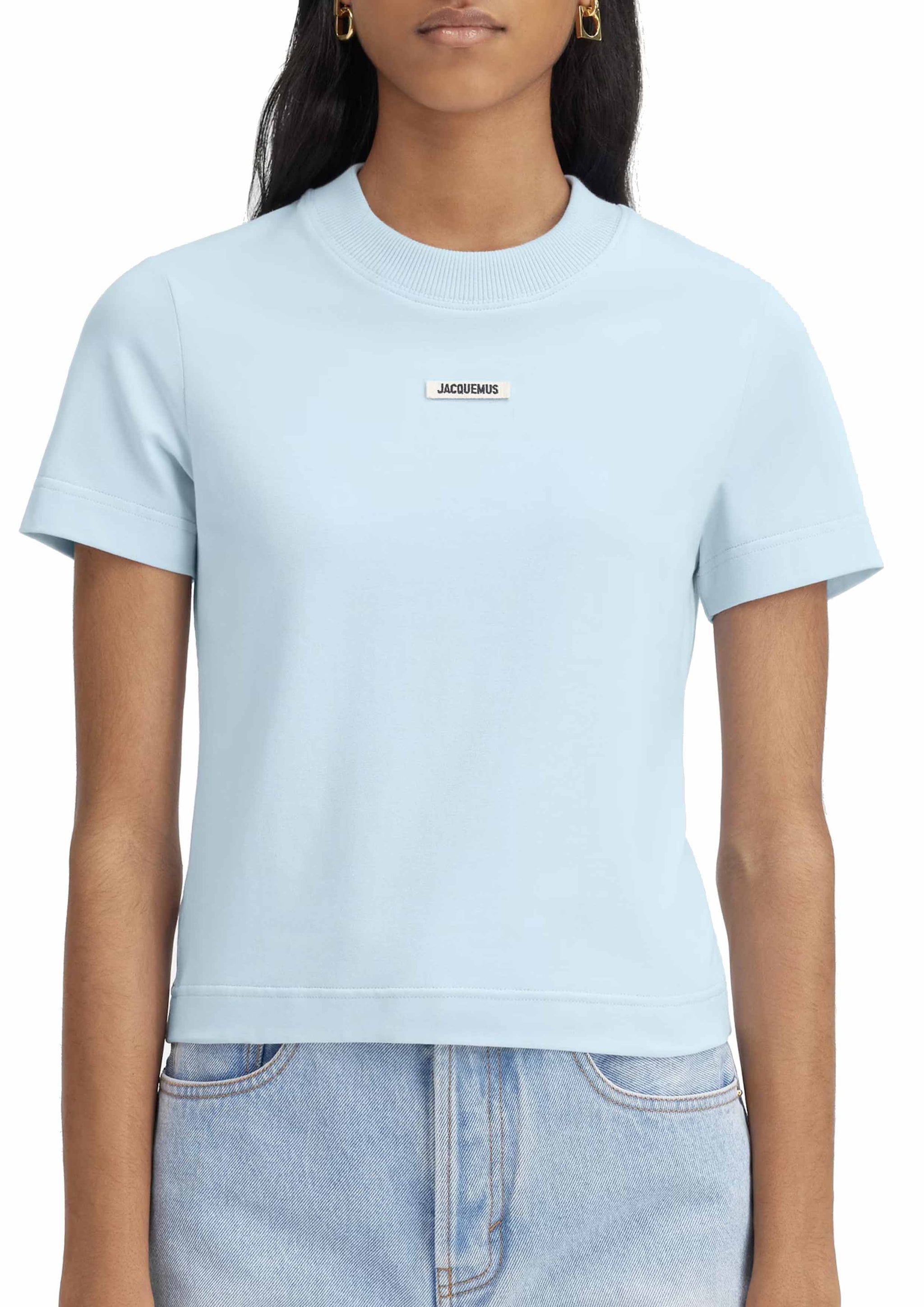 Tシャツ・カットソー JACQUEMUS Woman T-Shirt Blue TSW00216AJ00045 3GI Le -Shirt Jacquemus JACQUEMUS | Blondie Shop
