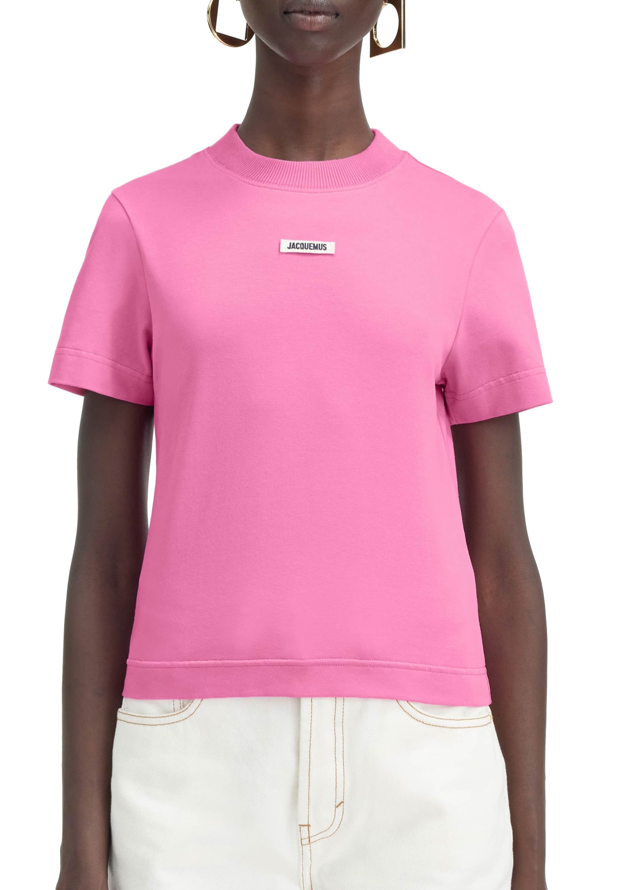 T Shirt Jacquemus Avec Rose Tshirt Maglia Jacquemus Rosa Rose