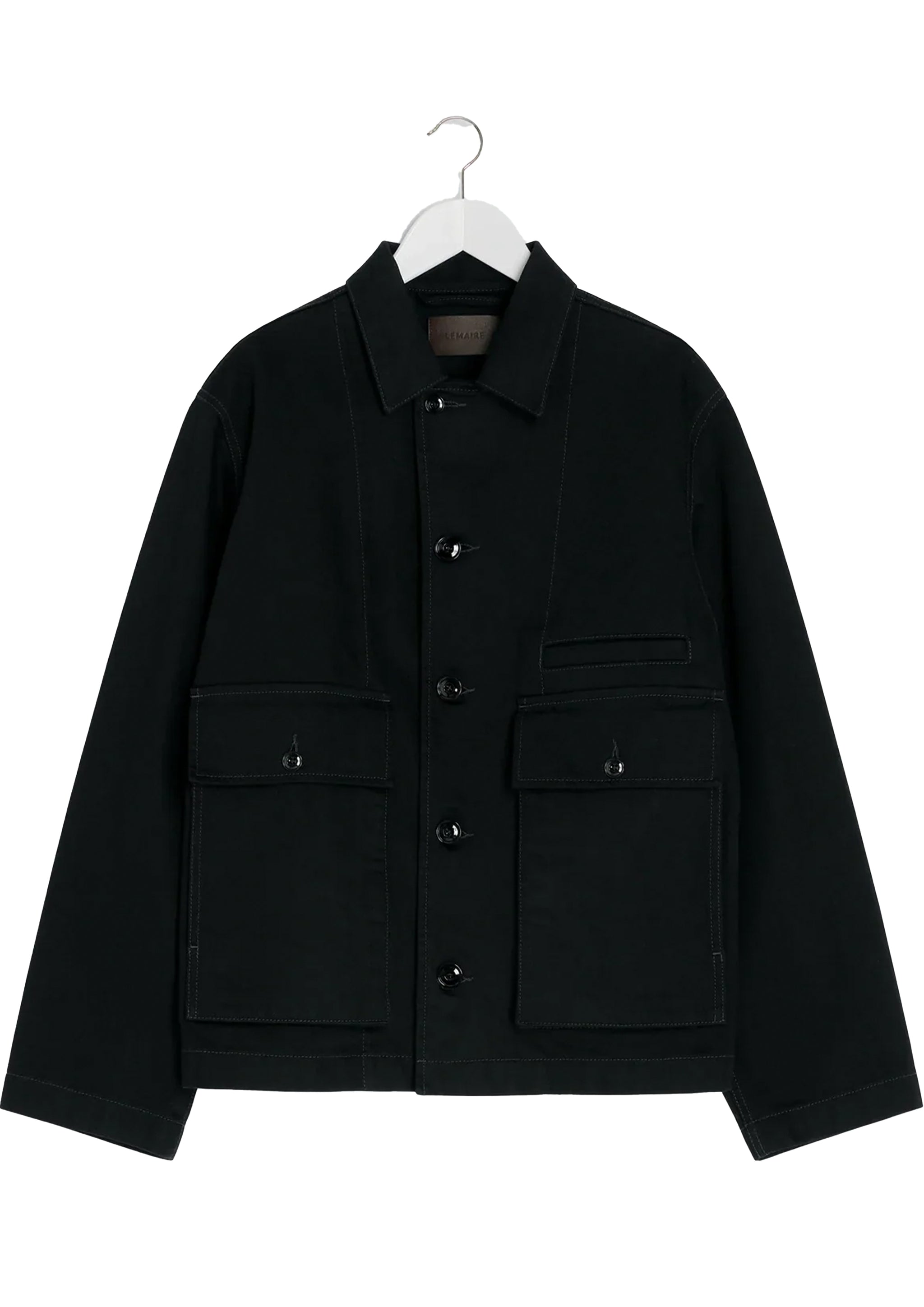 LEMAIRE - BOXY JACKET BLACK – SOLAR MTP