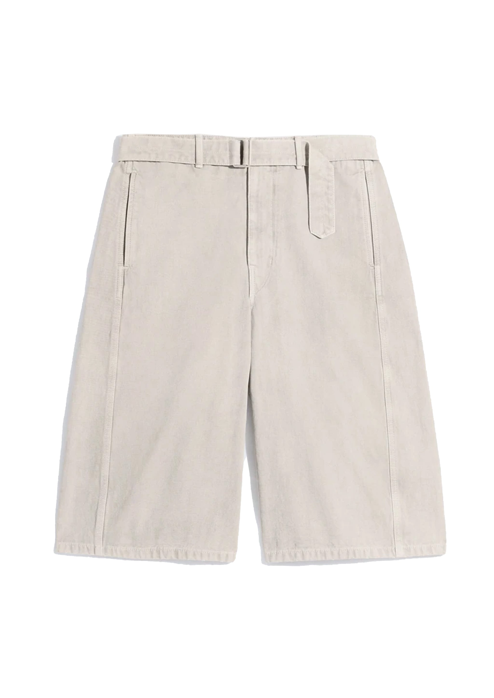 LEMAIRE - DENIM BELTED SHORTS MOONSTONE – SOLAR MTP