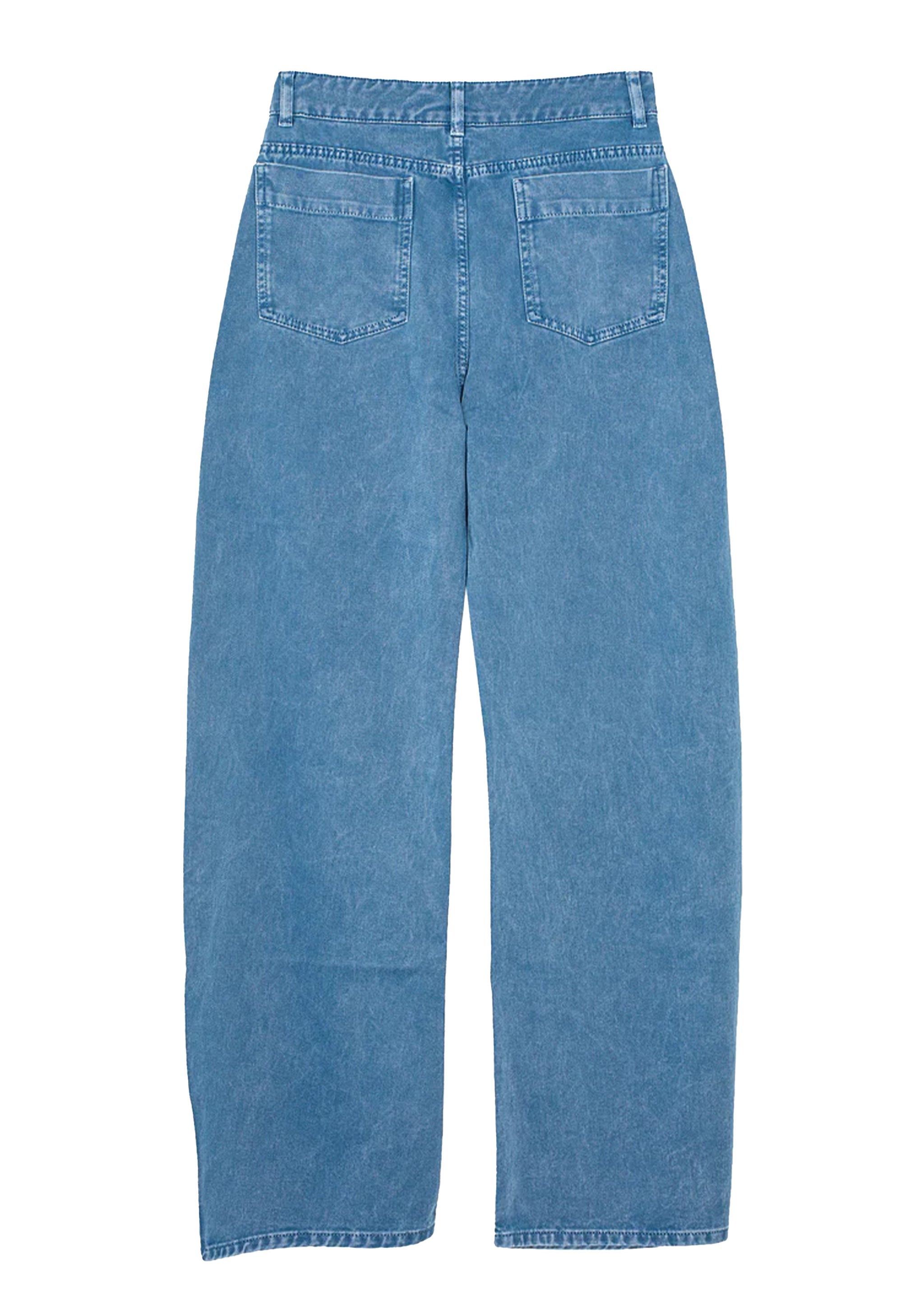 [NOT4NERD] Linen Like Curved Semi Wide Denim Pants /追跡付 PANTS - NOT4NERD