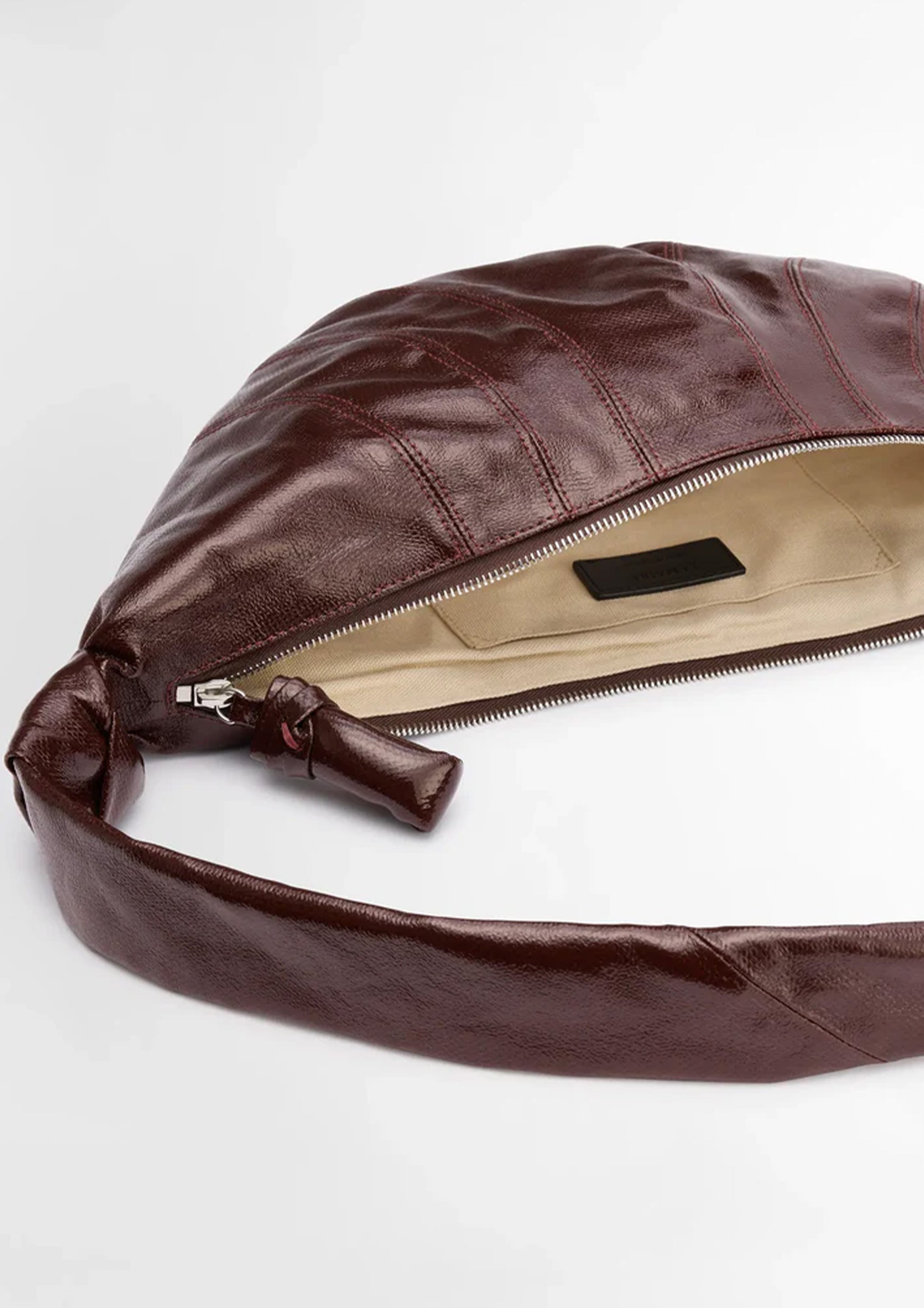 LEMAIRE - MEDIUM CROISSANT BAG CHOCOLATE FONDANT – SOLAR MTP