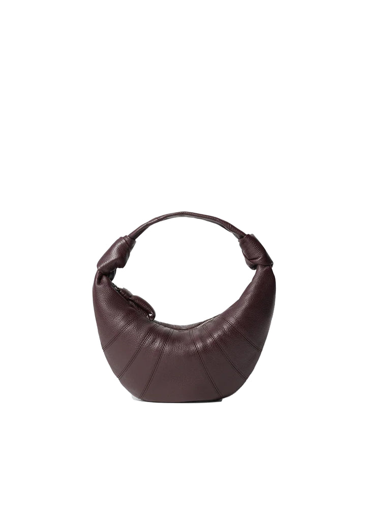 LEMAIRE - MINI FORTUNE CROISSANT BAG IN LEATHER TIRAMISU – SOLAR MTP