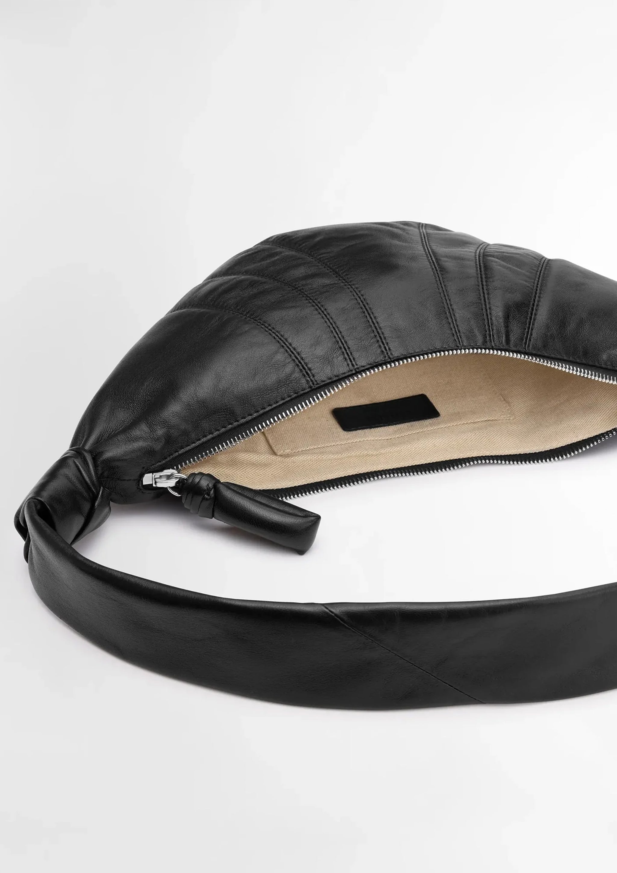 LEMAIRE - SMALL CROISSANT BAG BLACK – SOLAR MTP