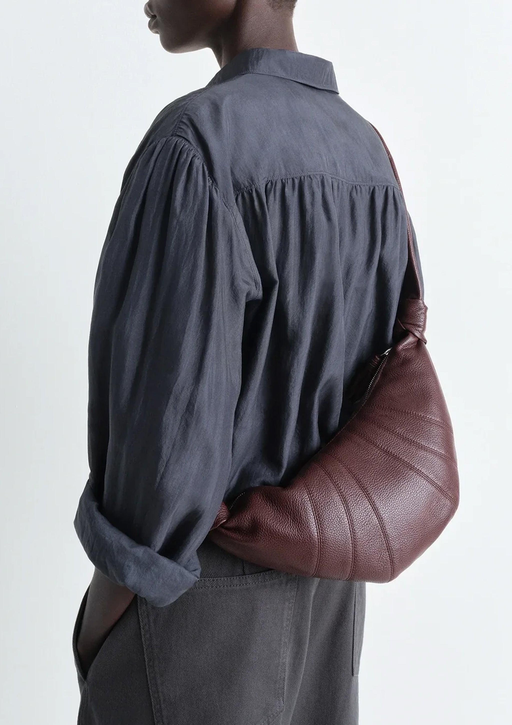 LEMAIRE - SMALL CROISSANT BAG ROASTED PECAN – SOLAR MTP