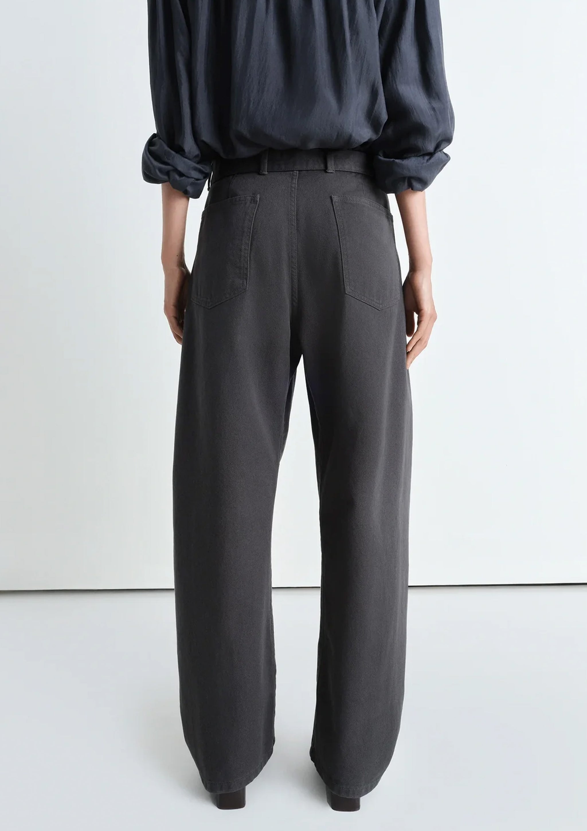 LEMAIRE　ルメール TWISTED BELTED PANTS 22ss Namu Shop - Lemaire Twisted Belted Pants - Snowy Blue Grey