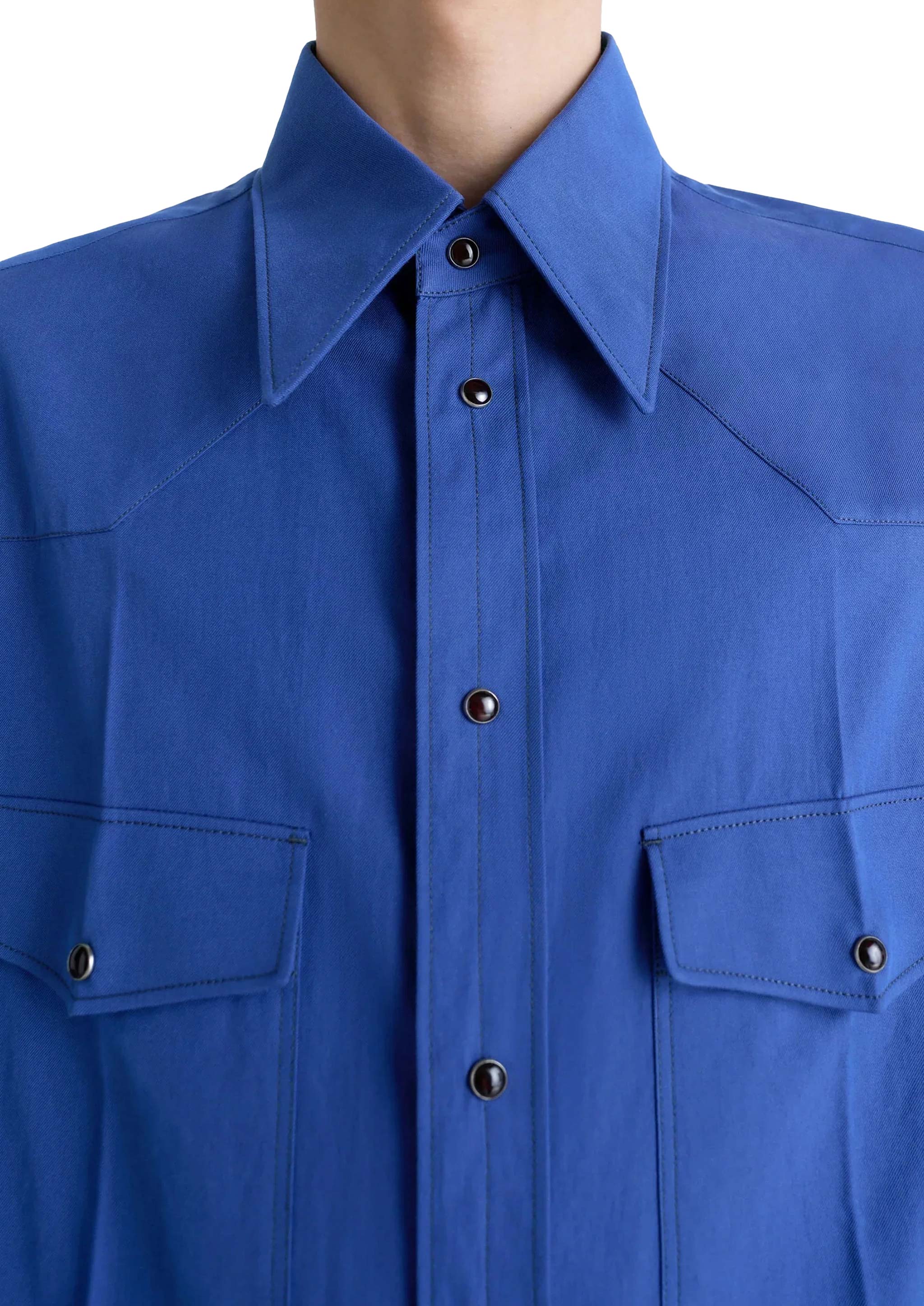 LEMAIRE - WESTERN SHIRT ELECTRIC BLUE – SOLAR MTP