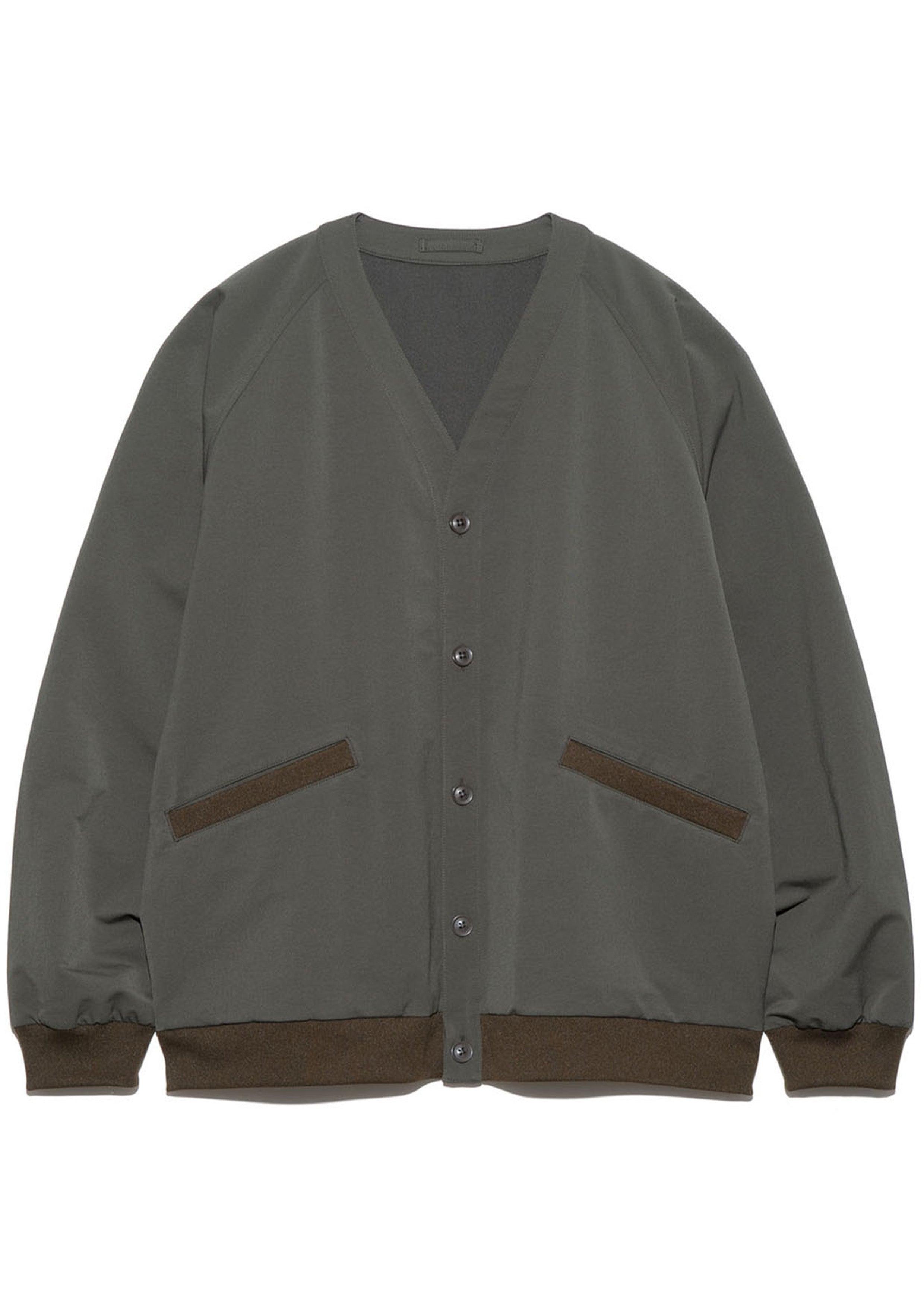 NANAMICA - ALPHADRY CARDIGAN OLIVE – SOLAR MTP