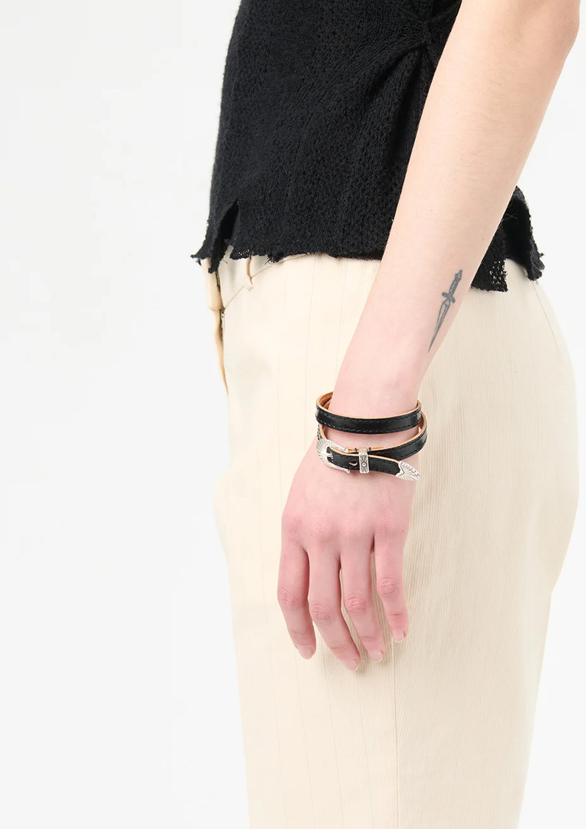 【OUR LEGACY】COWBOY WRAP AROUND 2wayレザーアクセサリー OUR LEGACY - COWBOY WRAP AROUND DEEP BLACK LEATHER – SOLAR MTP