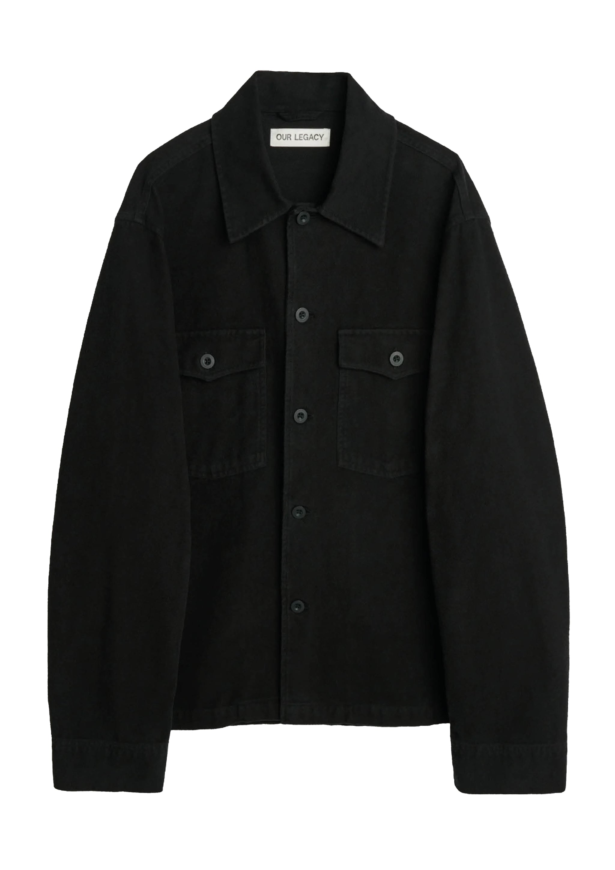 our legacy evening coach jacket ジャケット　46 OUR LEGACY - EVENING COACH JACKET BLACK BRUSHED COTTON