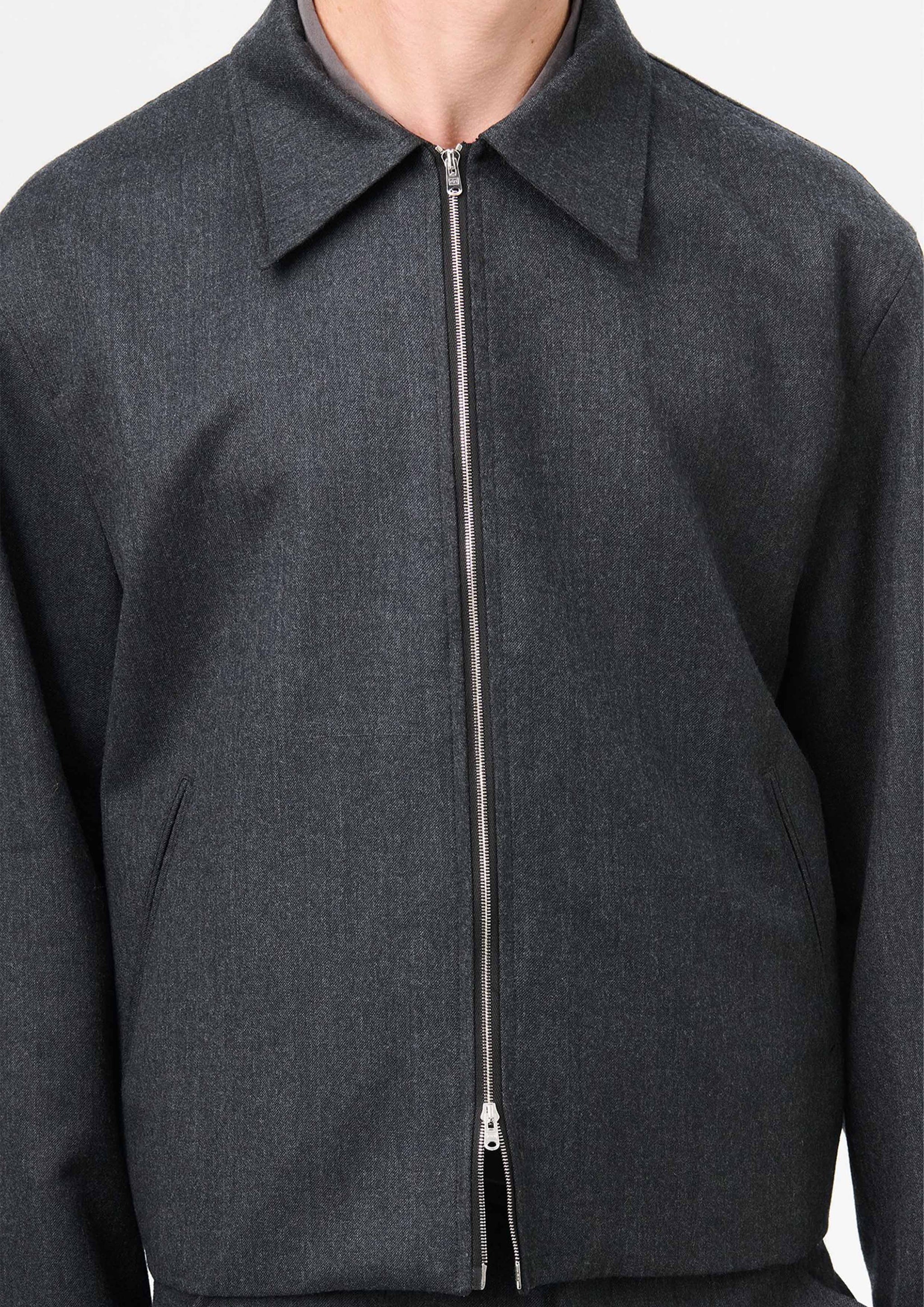 OUR LEGACY - MINI JACKET PREMIUM CHARCOAL OFFICE WOOL – SOLAR MTP
