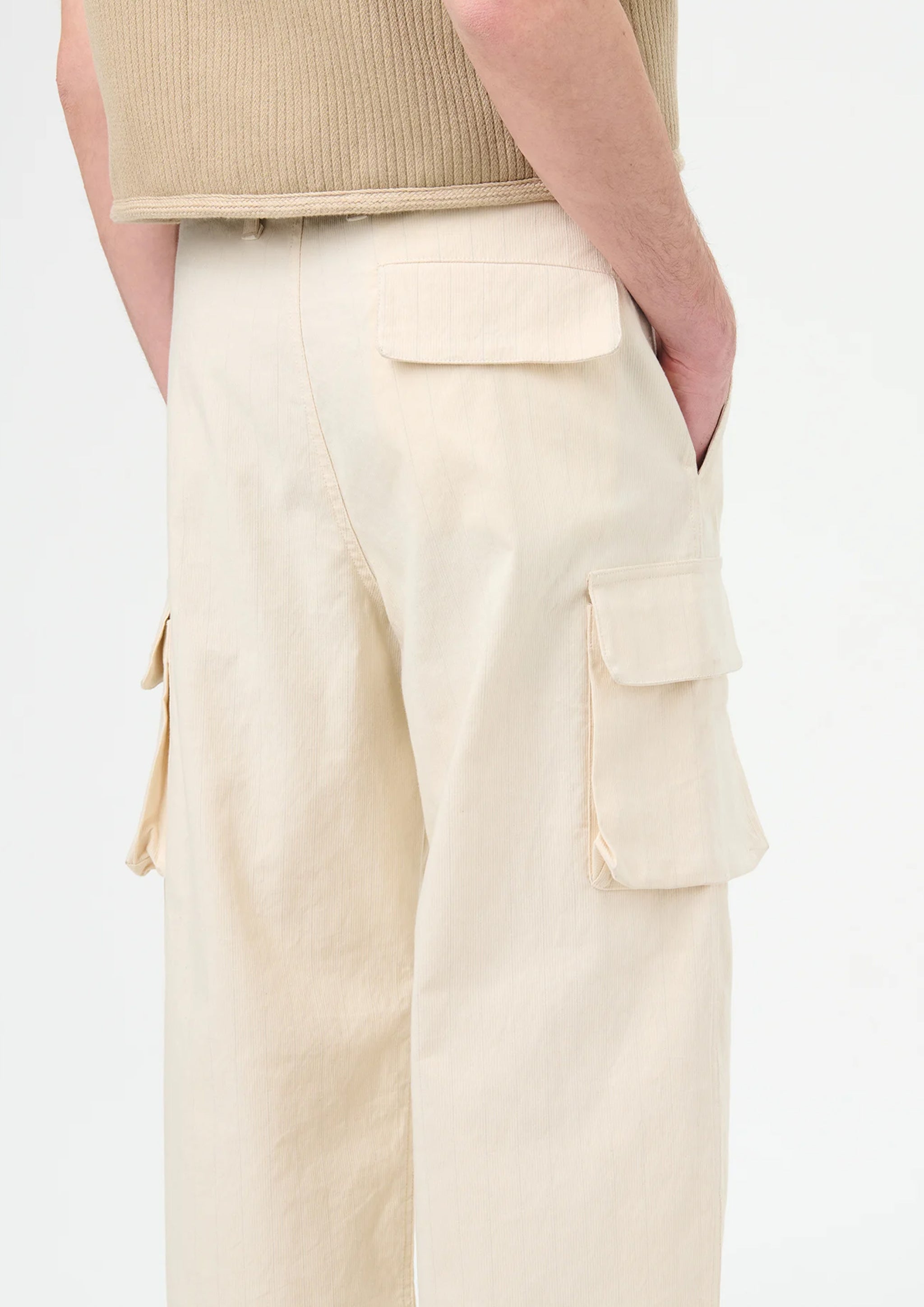 パンツ OUR LEGACY MOUNT CARGO\"ECRU CANAL STRIPE OUR LEGACY | BRROWED CHINO / BLACK CHALK STRIPE SLACKS – STOCK