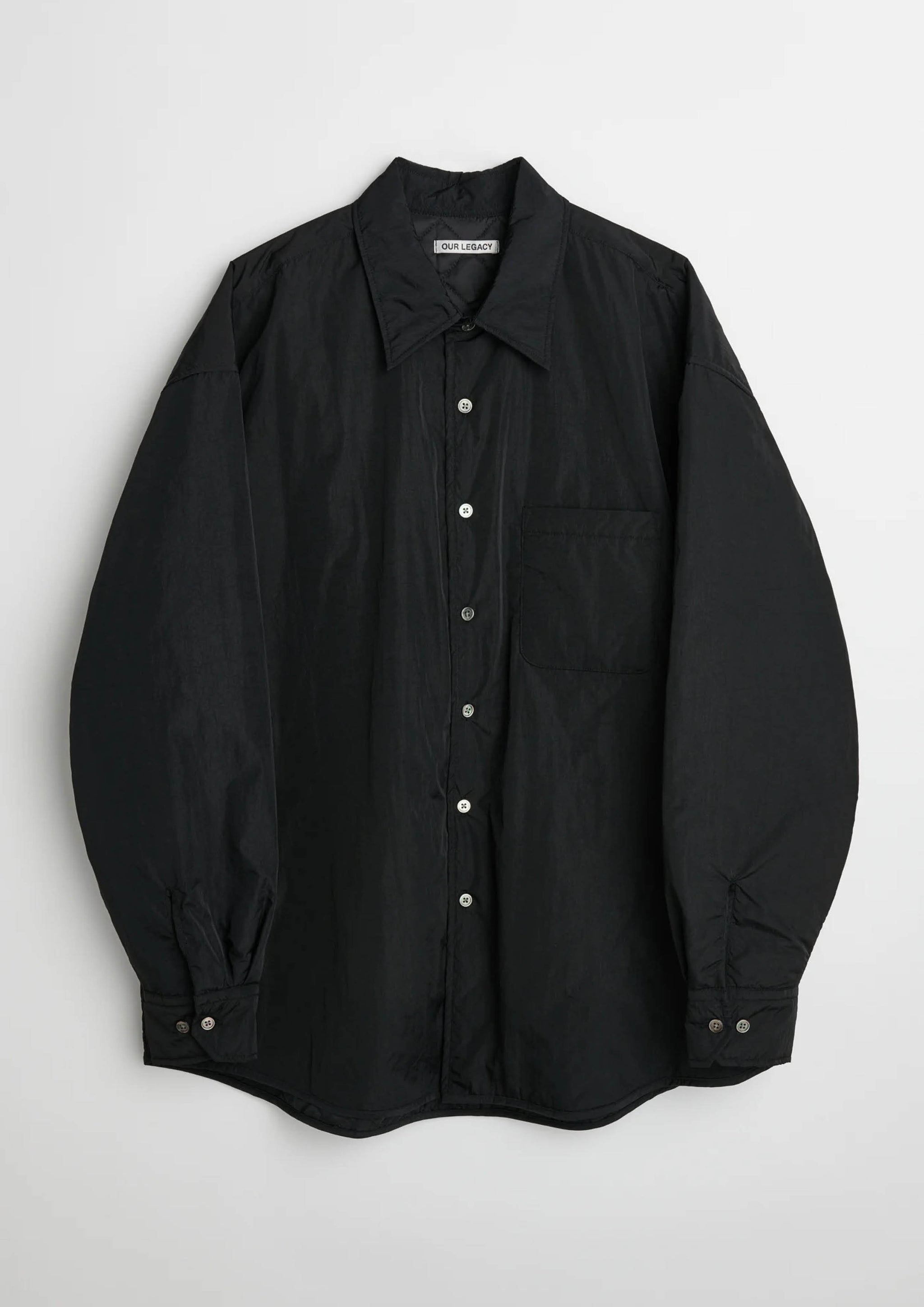 Our Legacy - Borrowed Shirt Black Sheer Shadow Check