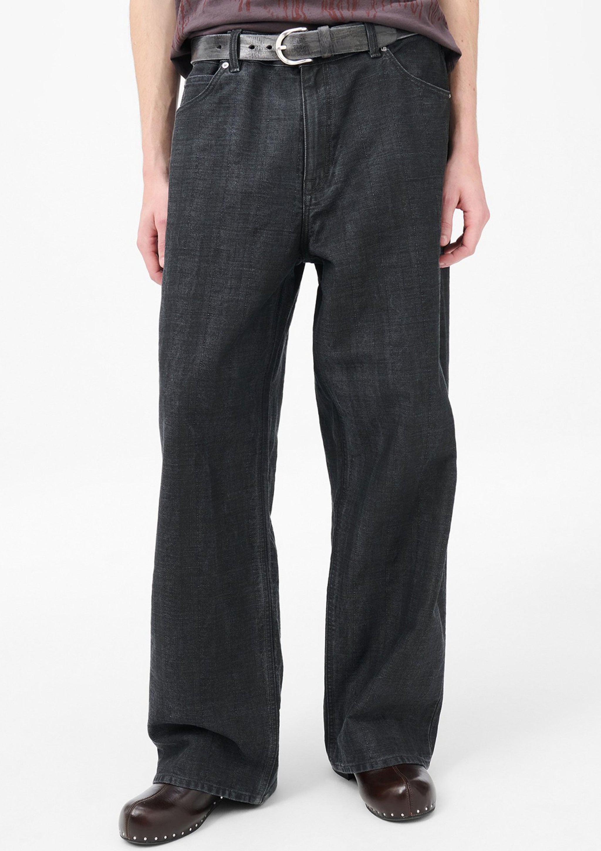 OUR LEGACY - VAST CUT BLACK COATED HERRINGBONE – SOLAR MTP