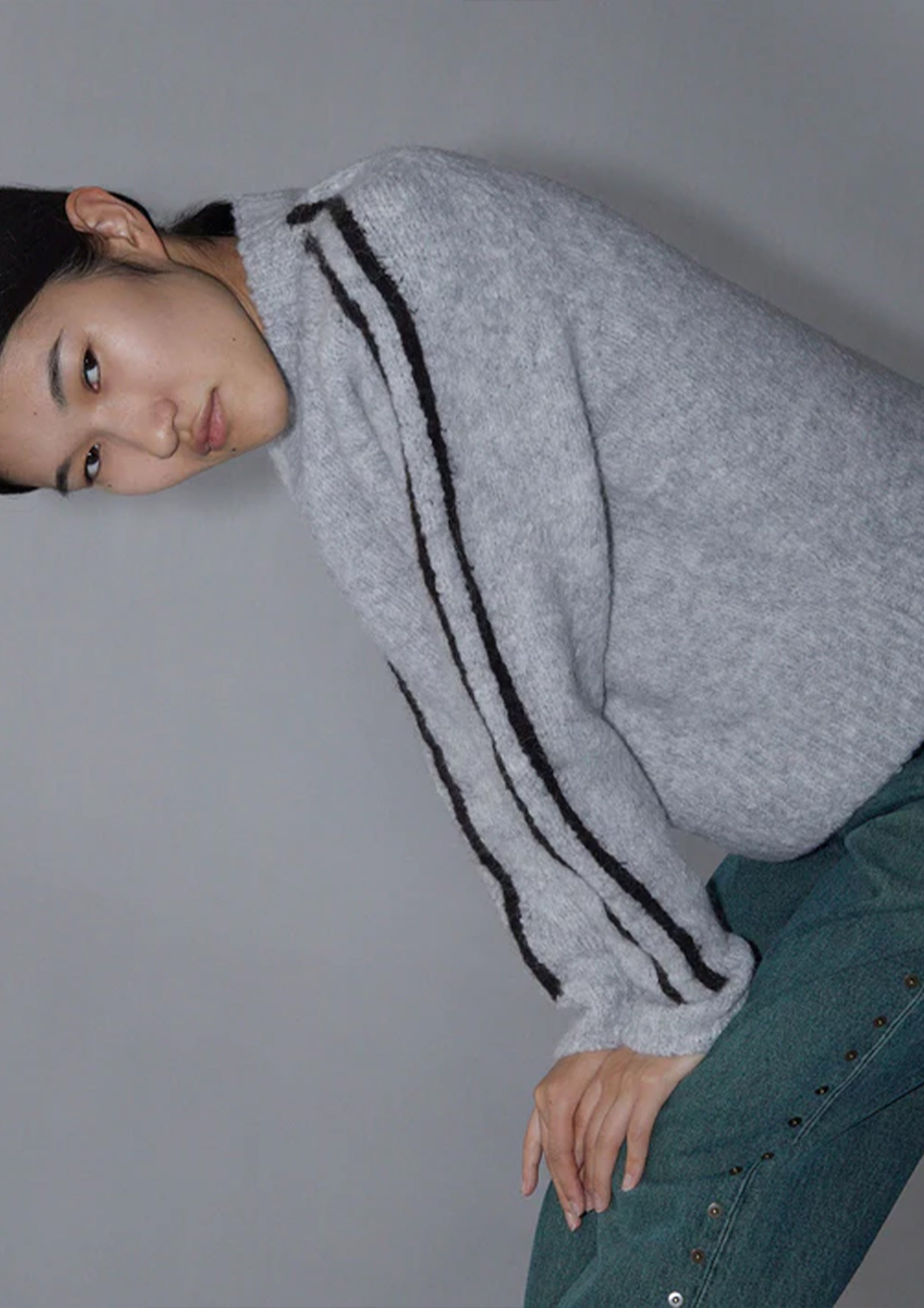 ニット/セーター BEAUTY&amp;YOUTH UNITED ARROWS - PALOMAWOOL GRAND SLAM SWEATER / ECRU GRAND SLAM- Soft knitted sweater with sport runner seams on