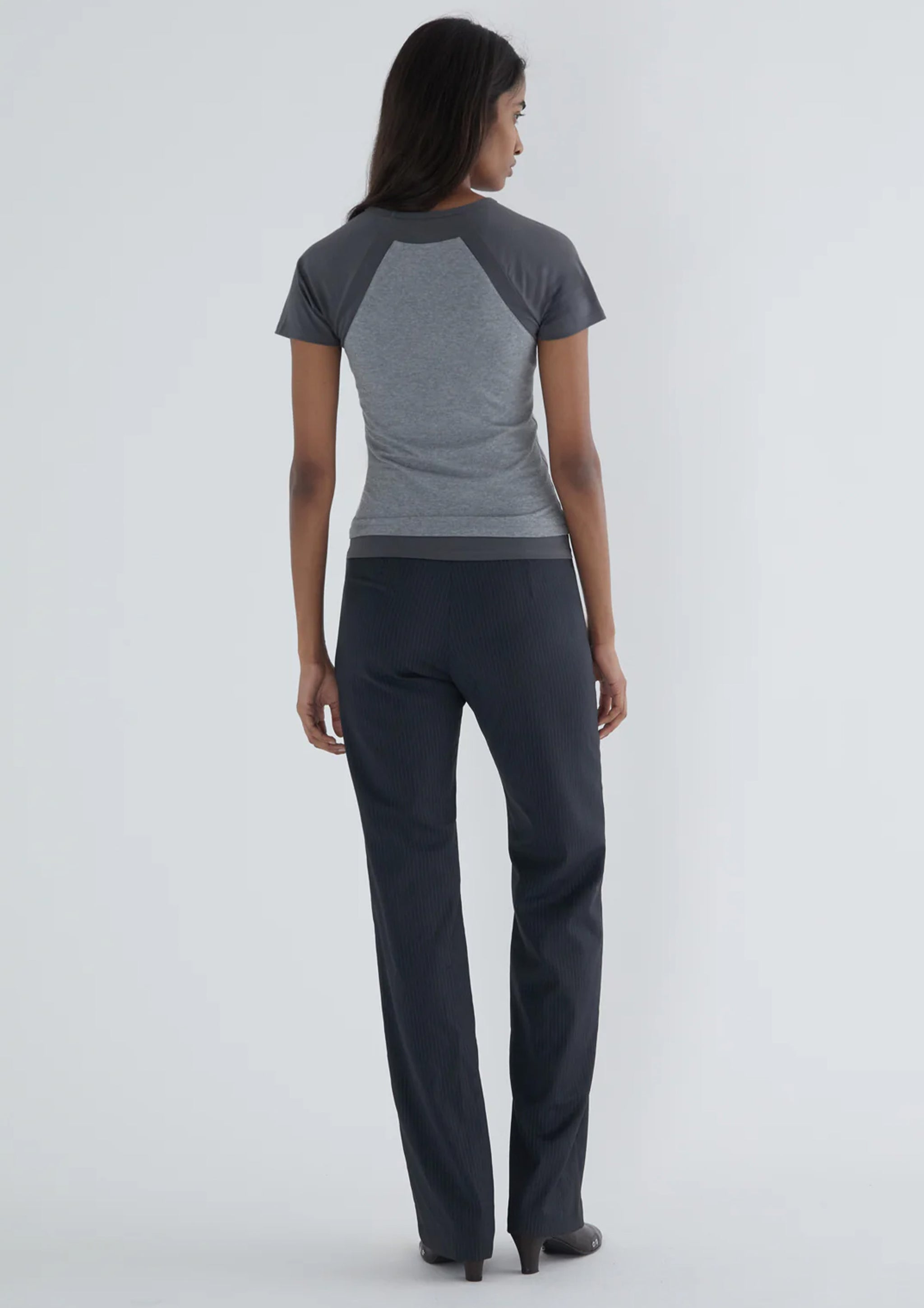 常田大希着用　paloma wool gray city polo Paloma Wool: Gray Coty Polo | SSENSE