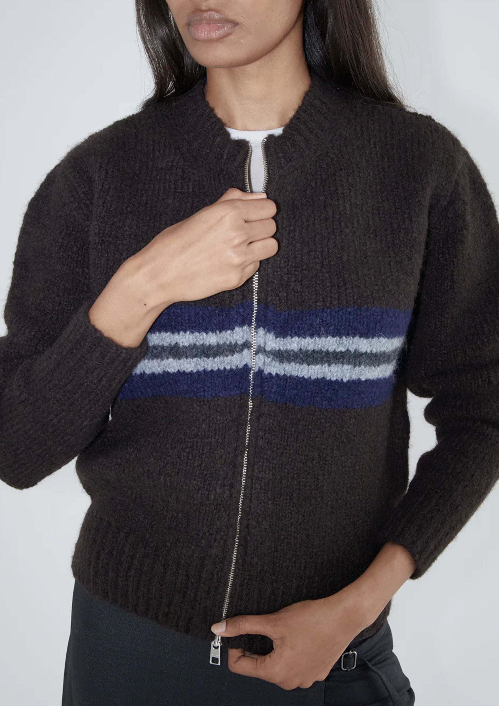 PALOMA WOOL - PENALTI ZIP BROWN – SOLAR MTP