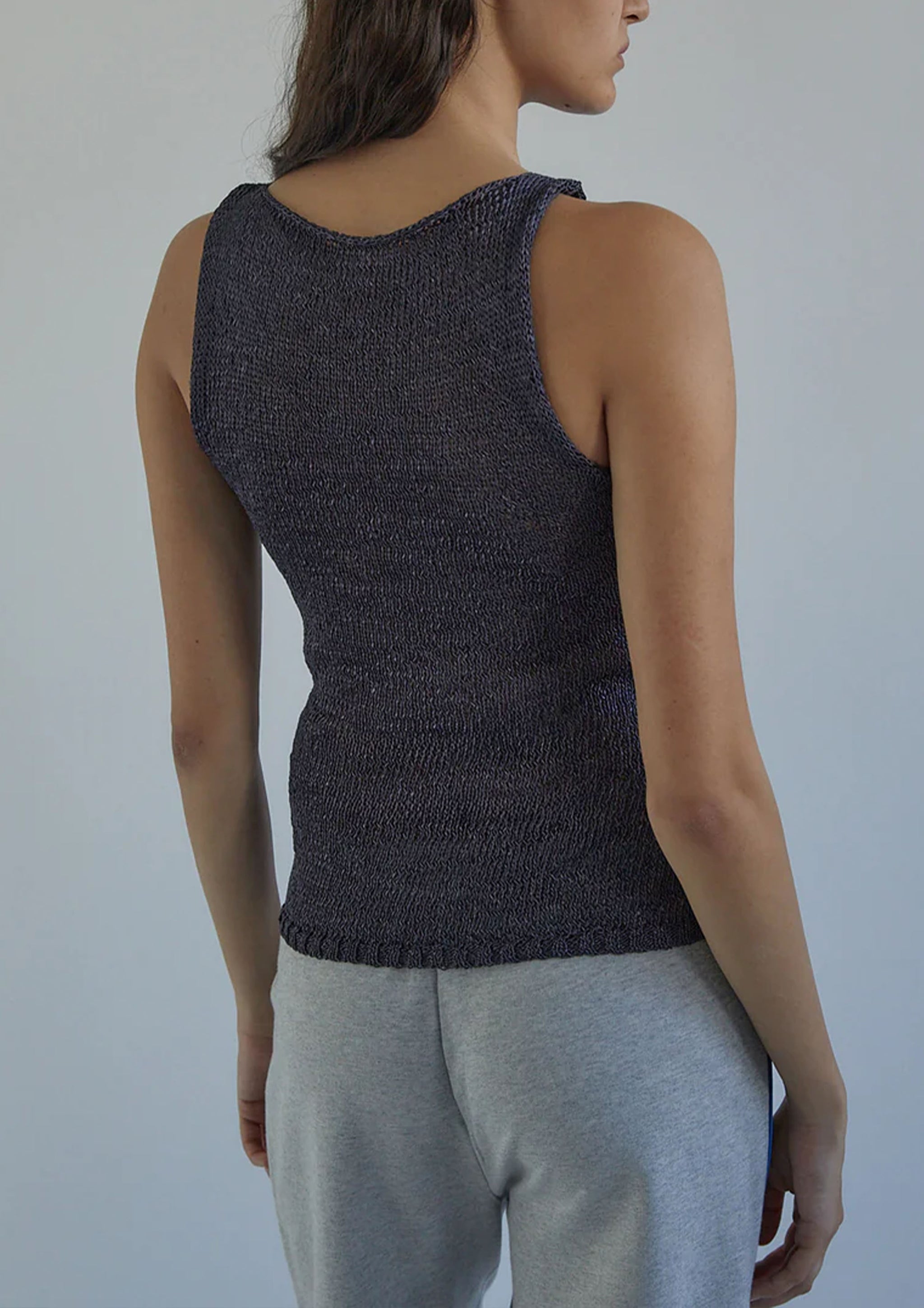 paloma wool ダークグレー ノースリーブ トップス PALOMA WOOL - SKIPP DARK GREY – SOLAR MTP