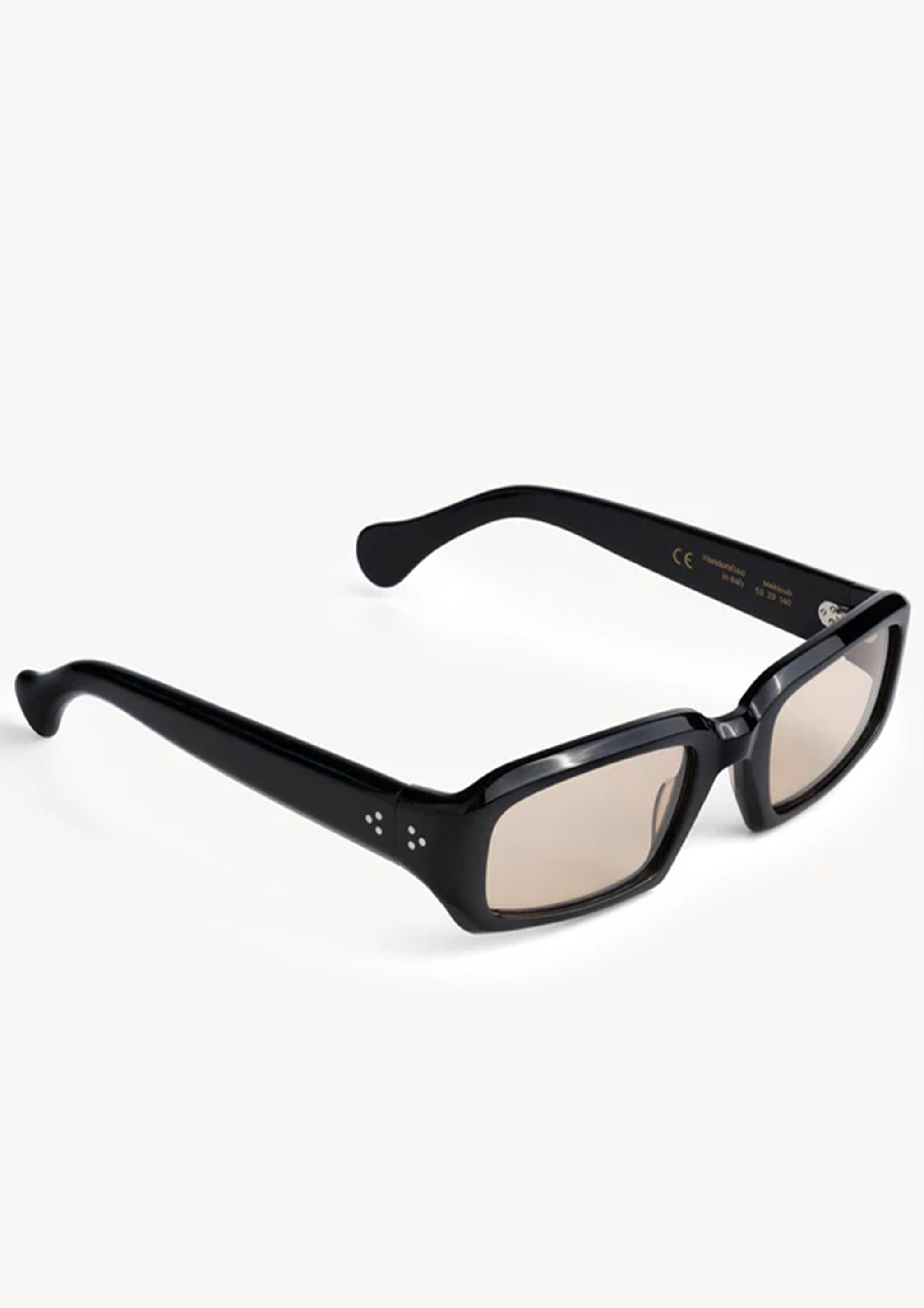 PORT TANGER - MEKTOUB BLACK ACETATE AMBER LENS – SOLAR MTP