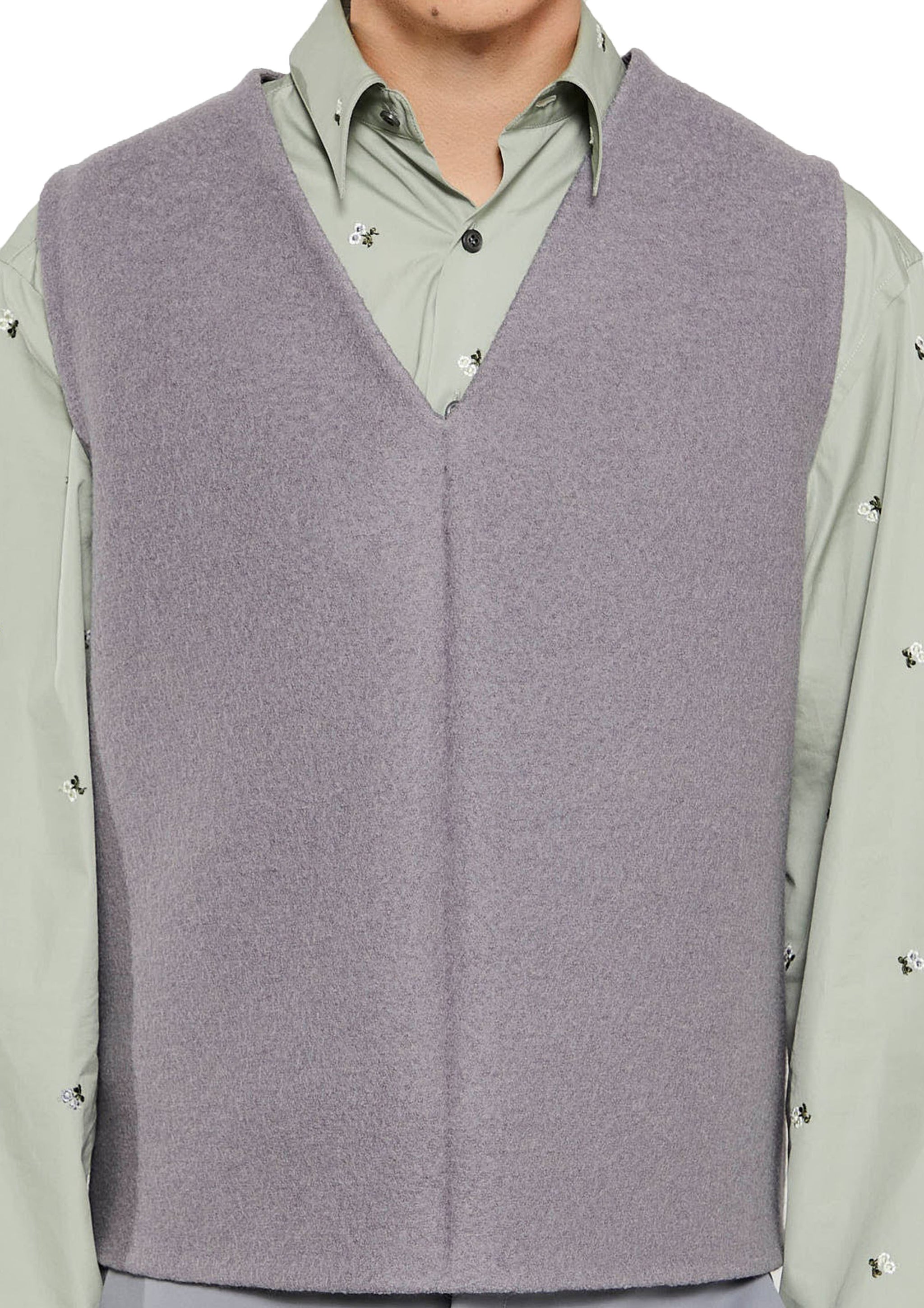 RIER walkerベスト RIER(リア) ”WALKER GILET FLOWERS BLACK花柄ベスト96-08-24-08402 96