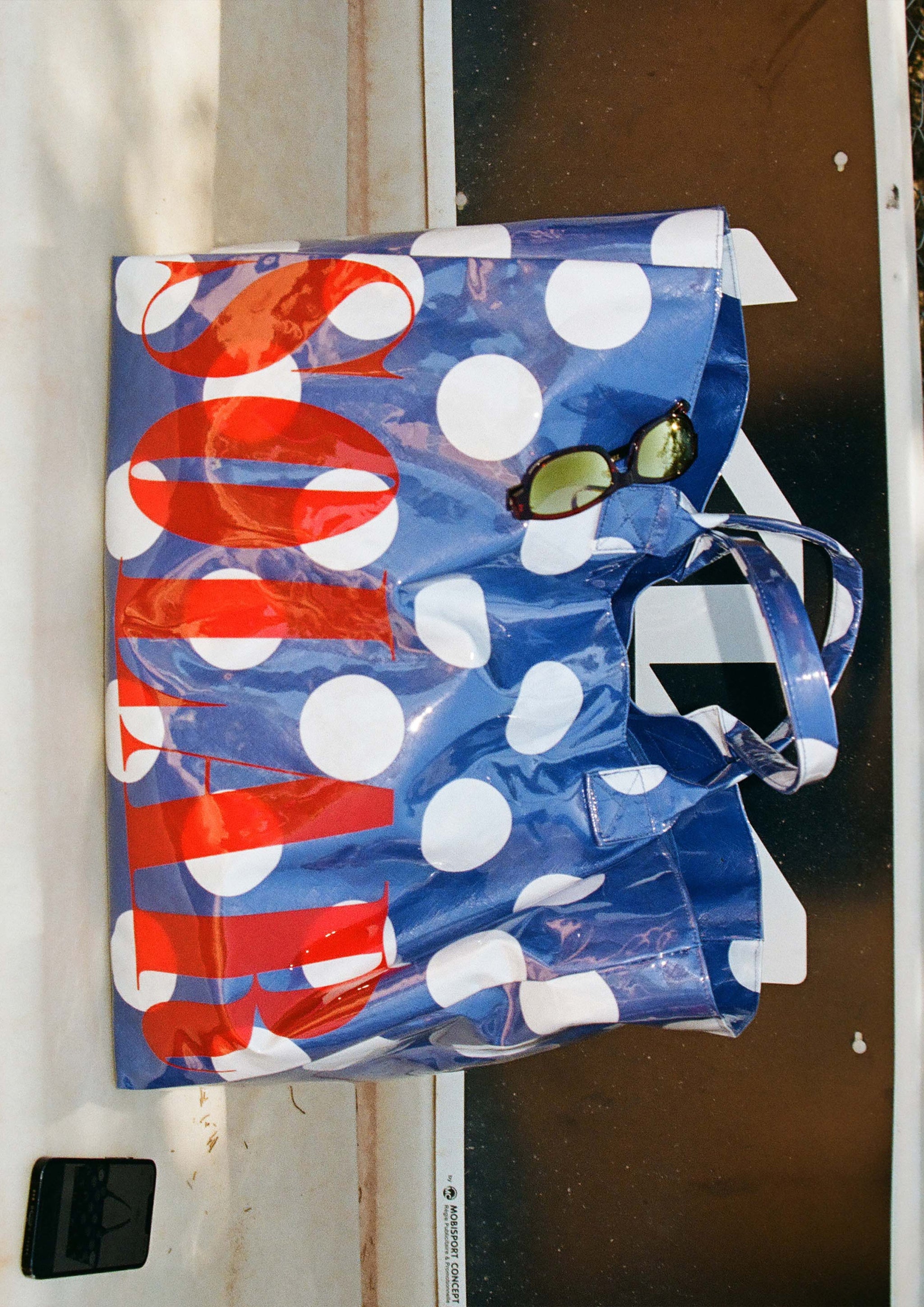 SOLAR COURT - XXL CABAS POLKA BLUE – SOLAR MTP