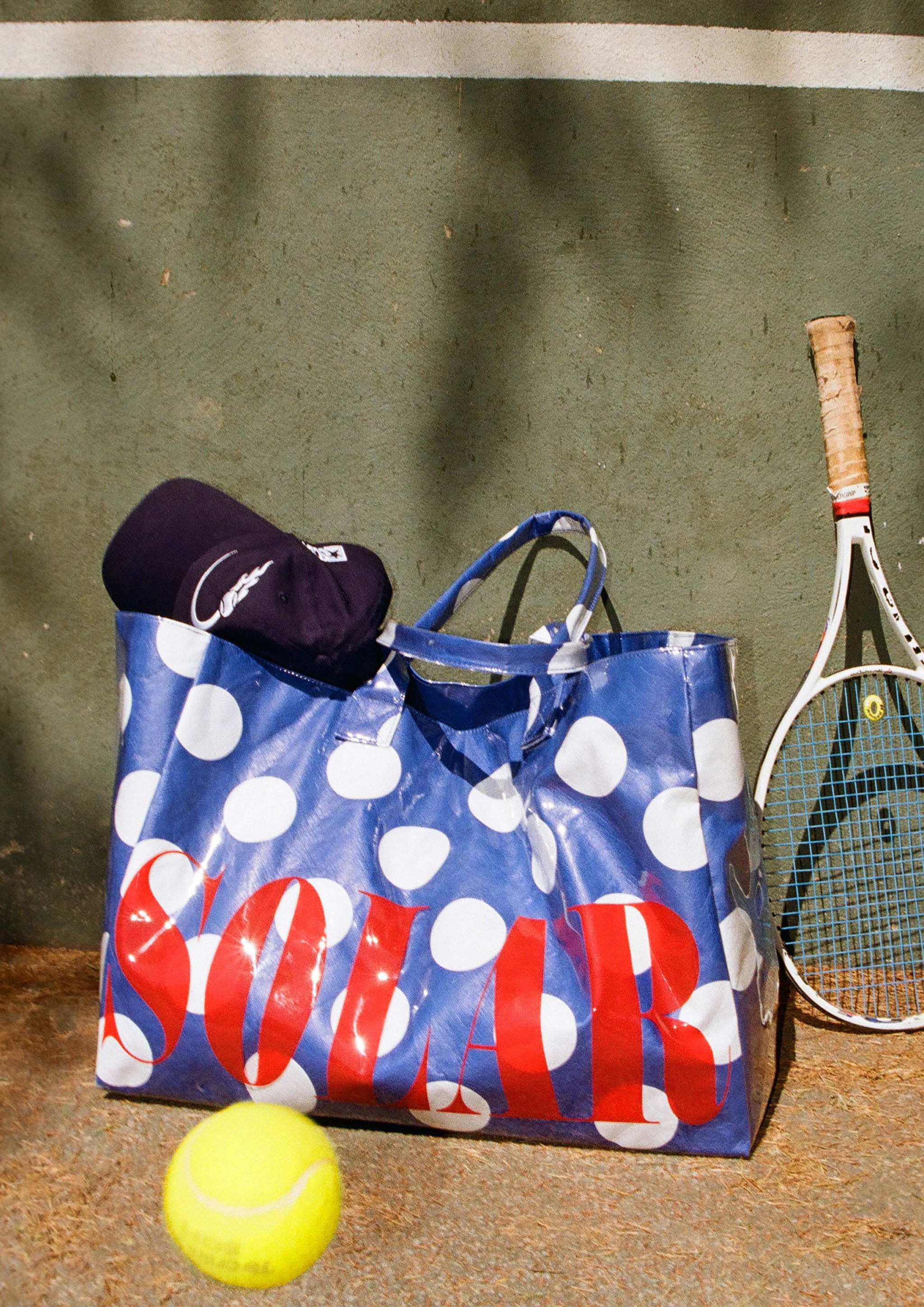 SOLAR COURT - XXL CABAS POLKA BLUE – SOLAR MTP