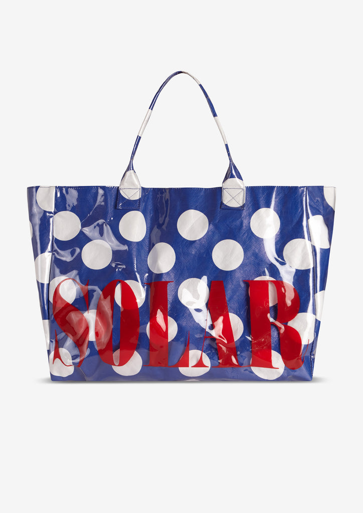 SOLAR COURT - XXL CABAS POLKA BLUE – SOLAR MTP