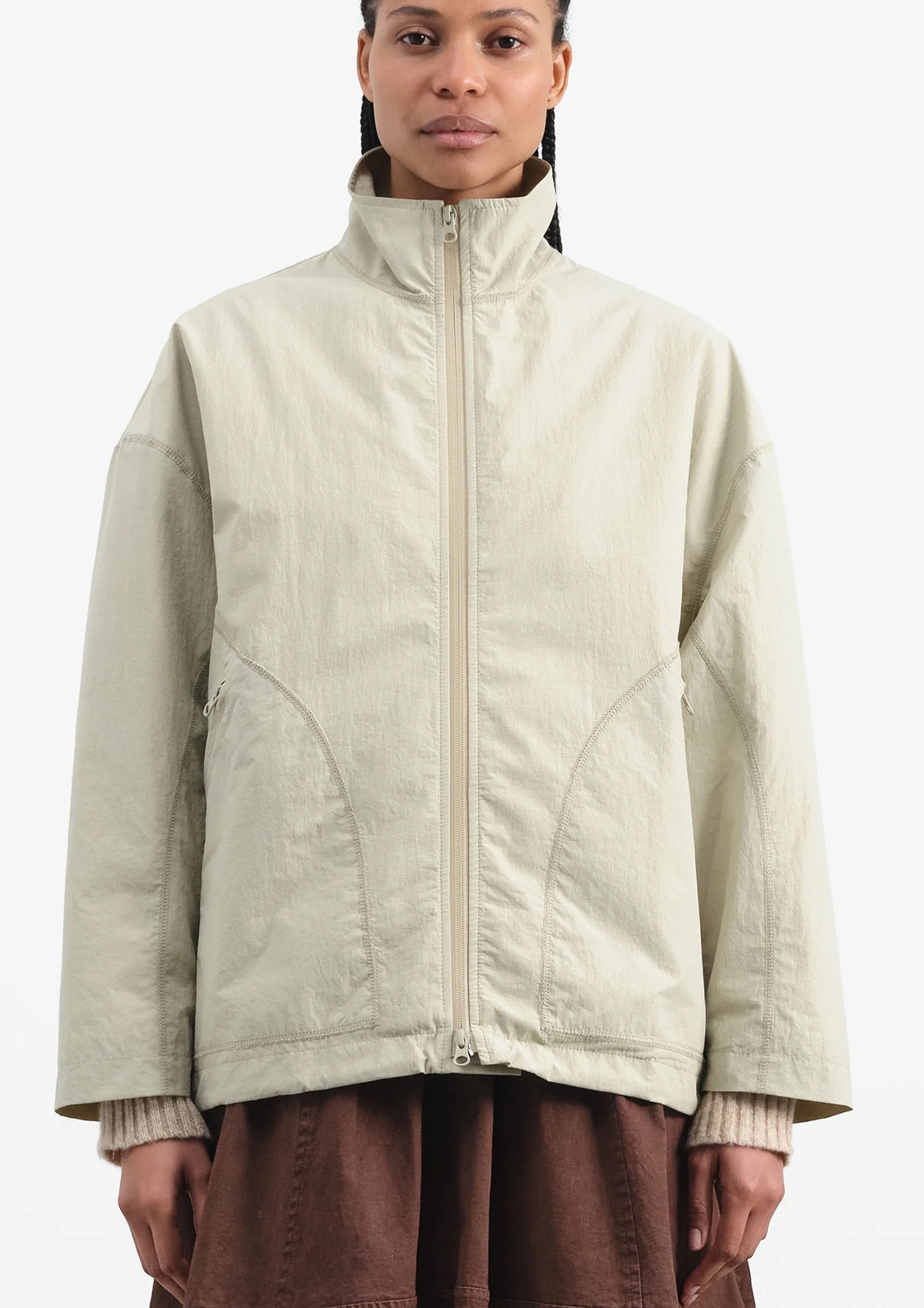 YMC - AARON ZIP JACKET STONE – SOLAR MTP