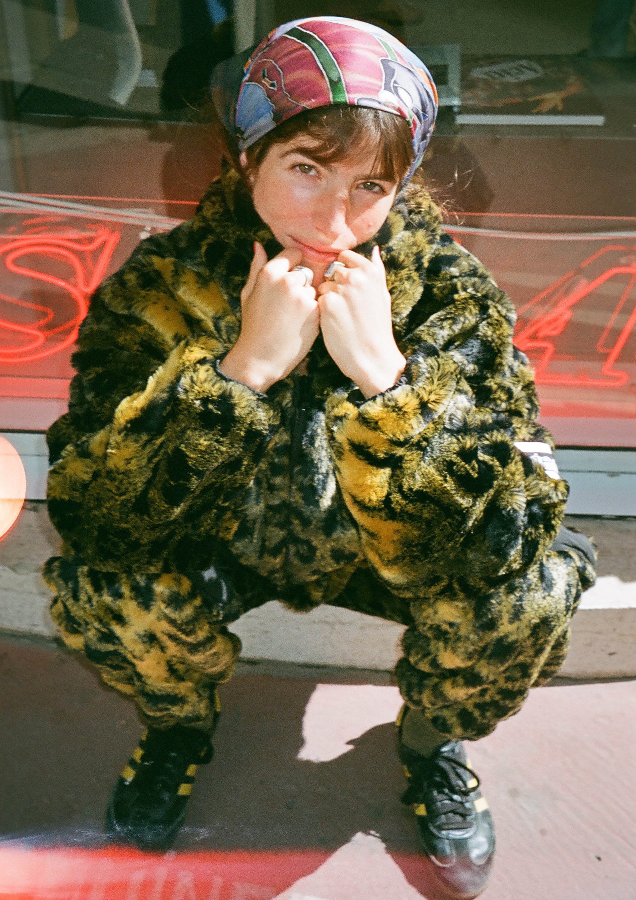 ARIES - LEOPARD FUR CROPPED HOODIE – SOLAR MTP